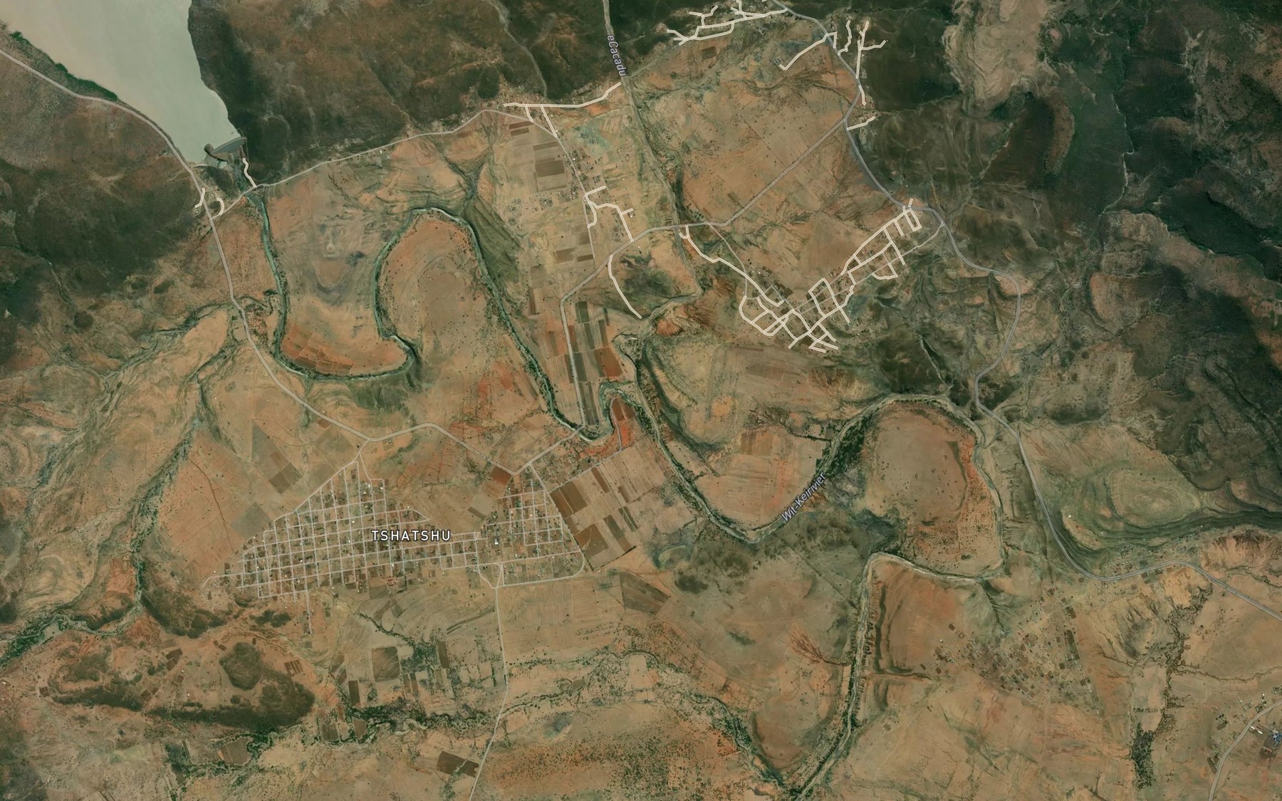 Satellite map of the Cacadu