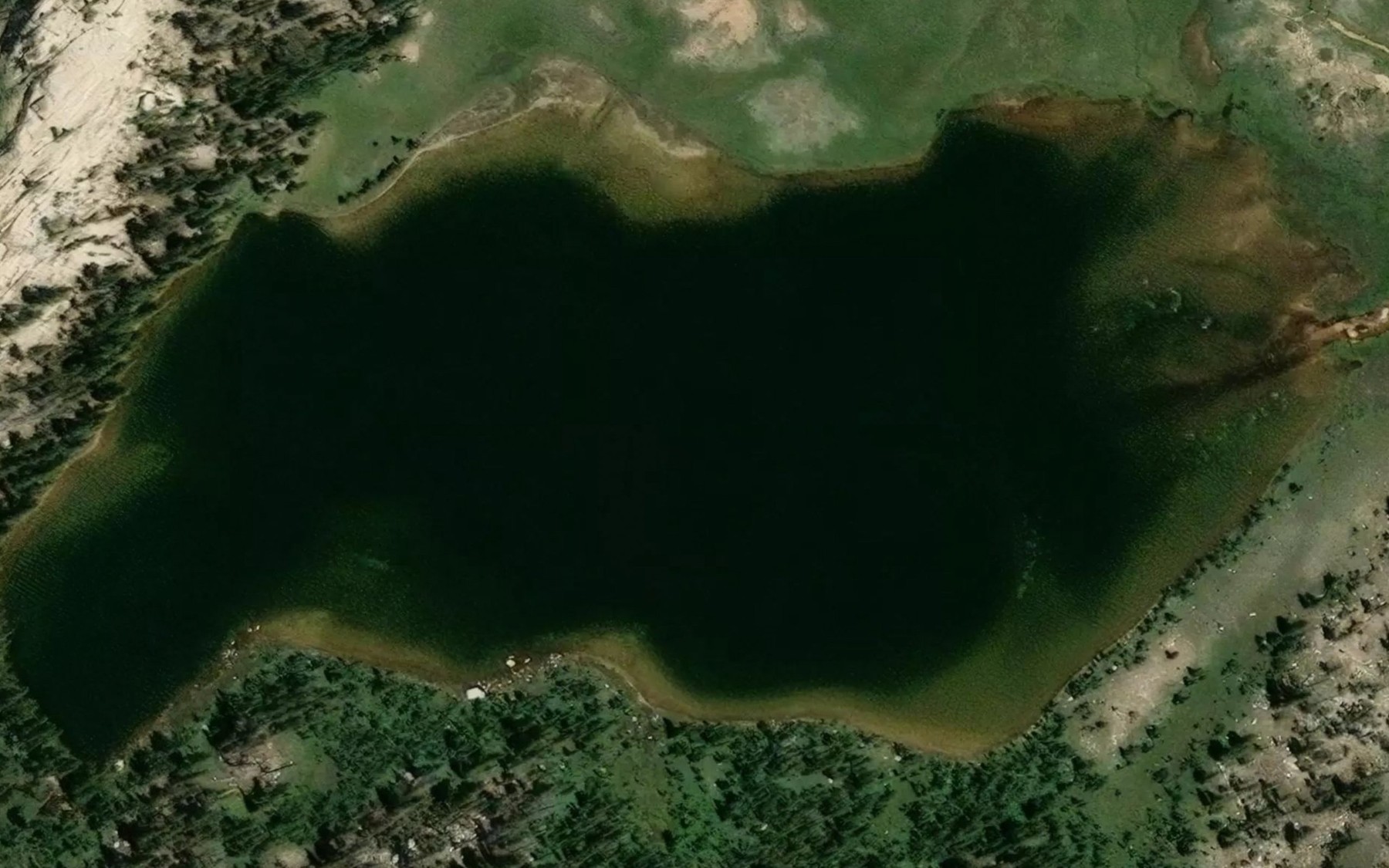 Satellite map of the Nelson Lake