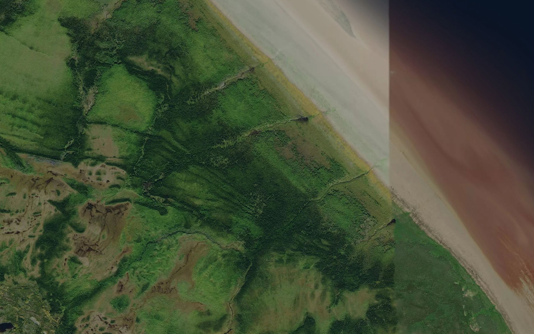 Satellite map of the Ruisseau Nistam Etakuch Apihtu Kaneyaskweyawh