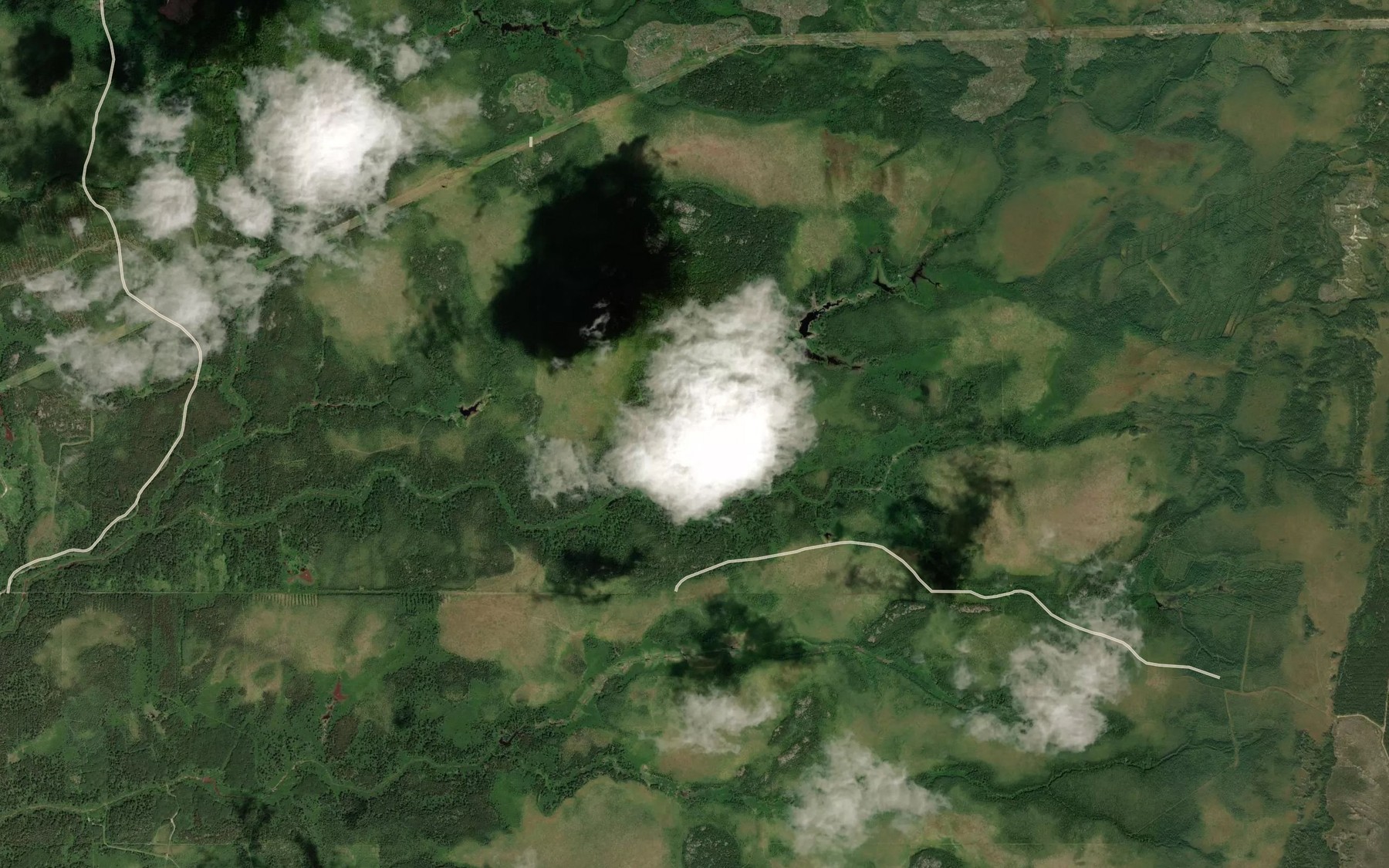 Satellite map of the Branche Duverny