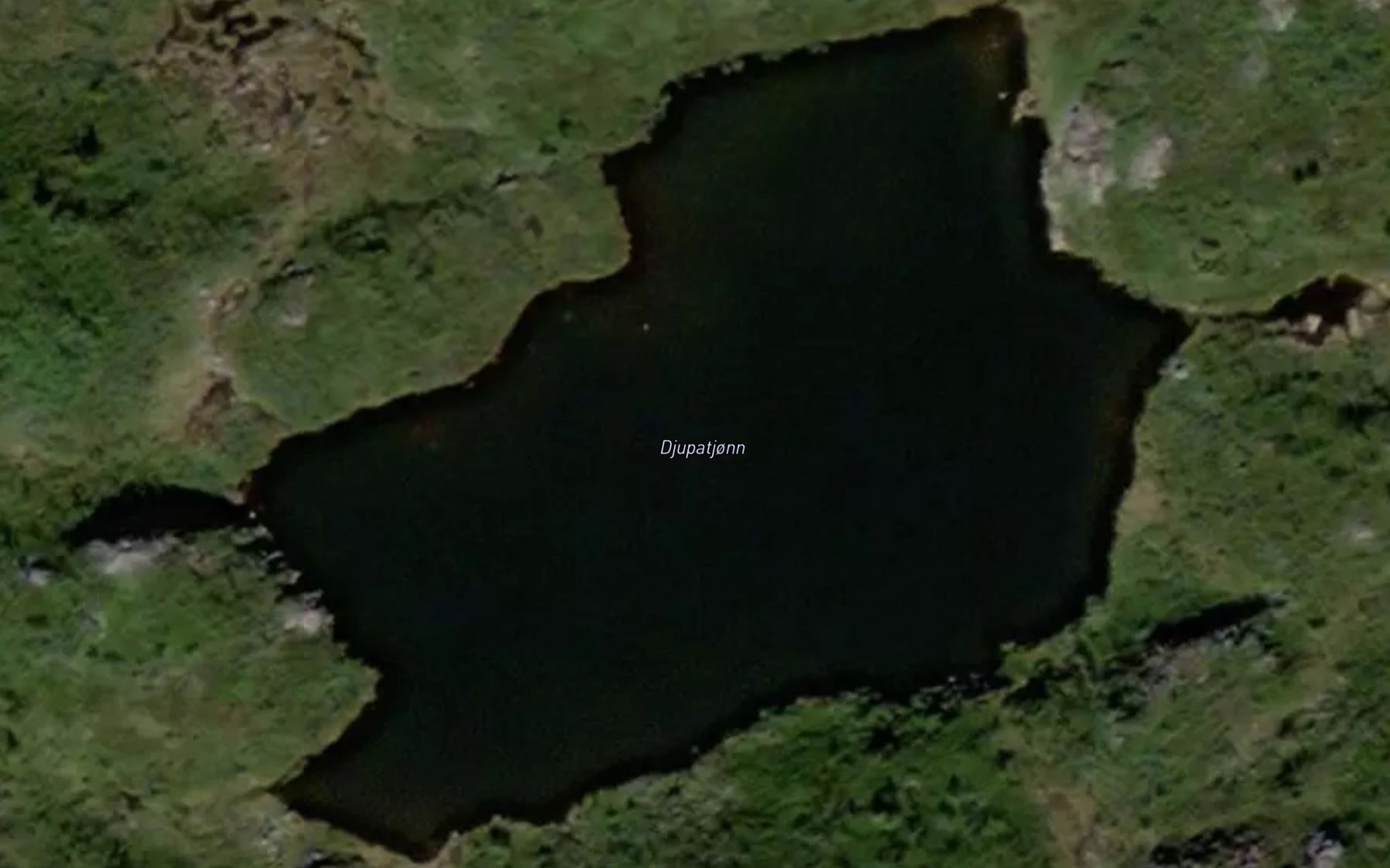 Satellite map of the Djupetjorn