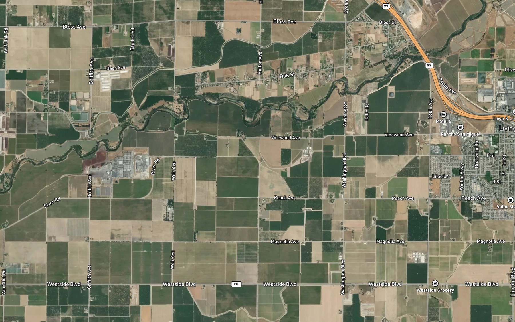 Satellite map of the Garibaldi Lateral