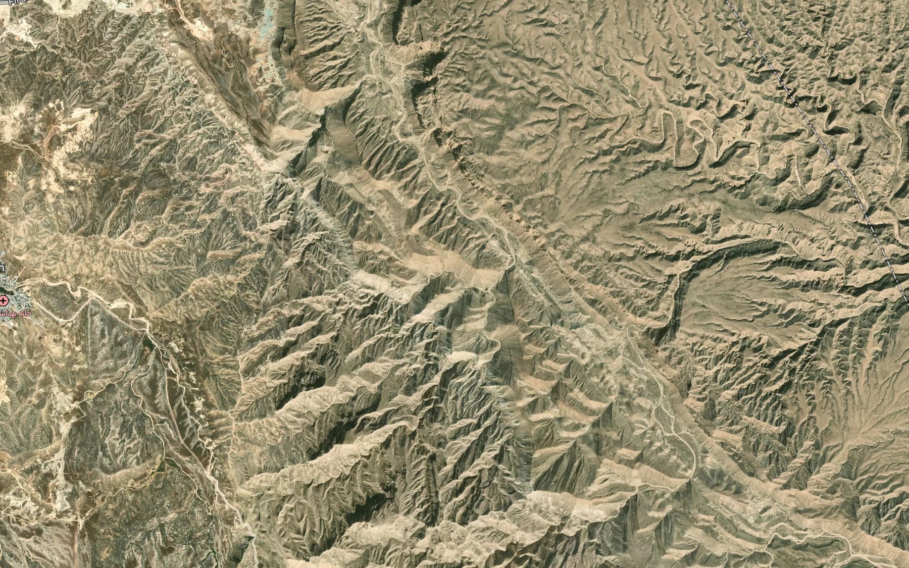Satellite map of the Cheshmeh-ye Khatiri