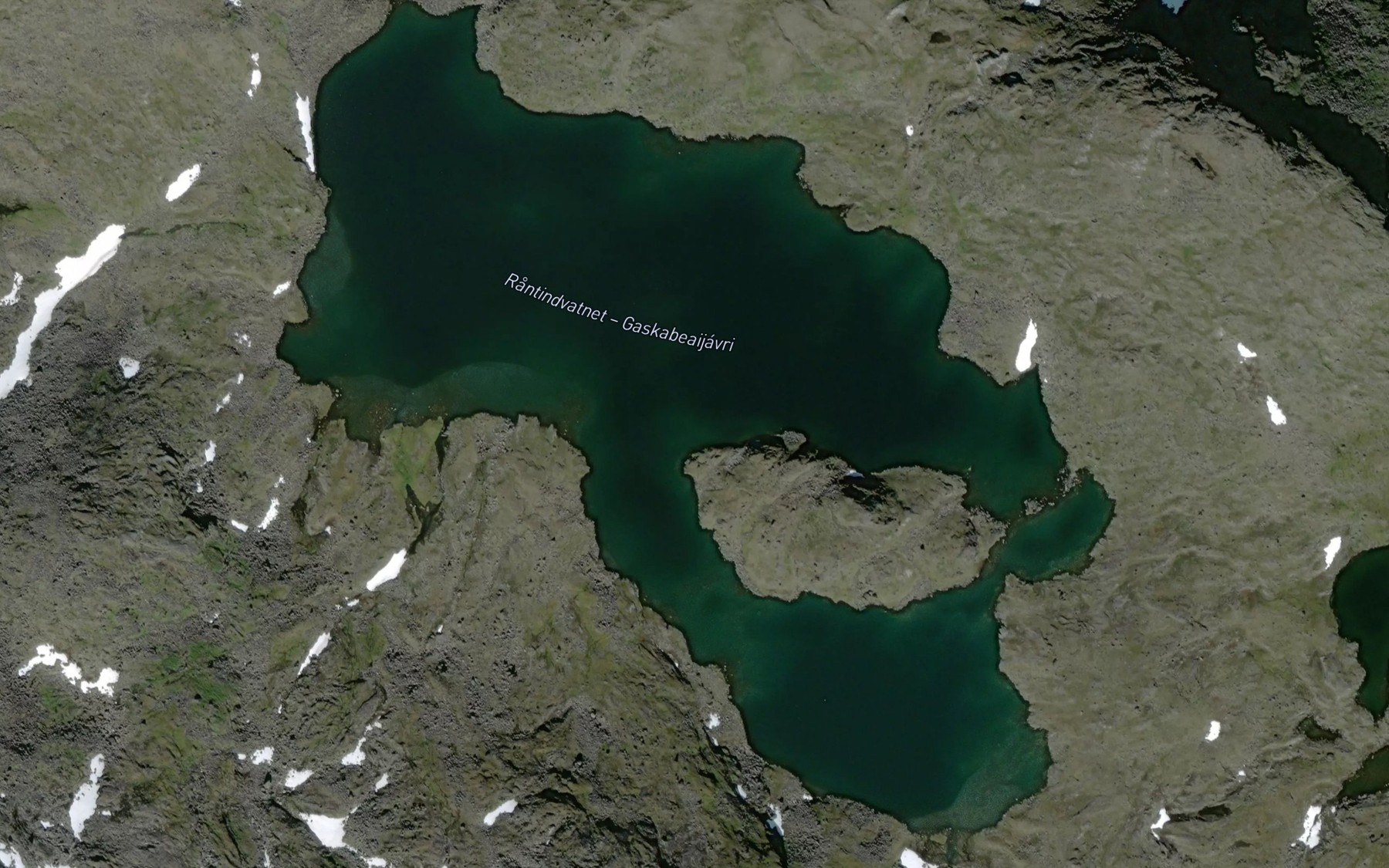 Satellite map of the Gaskabaeijavri