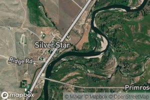 Satellite map of the Cherry Creek