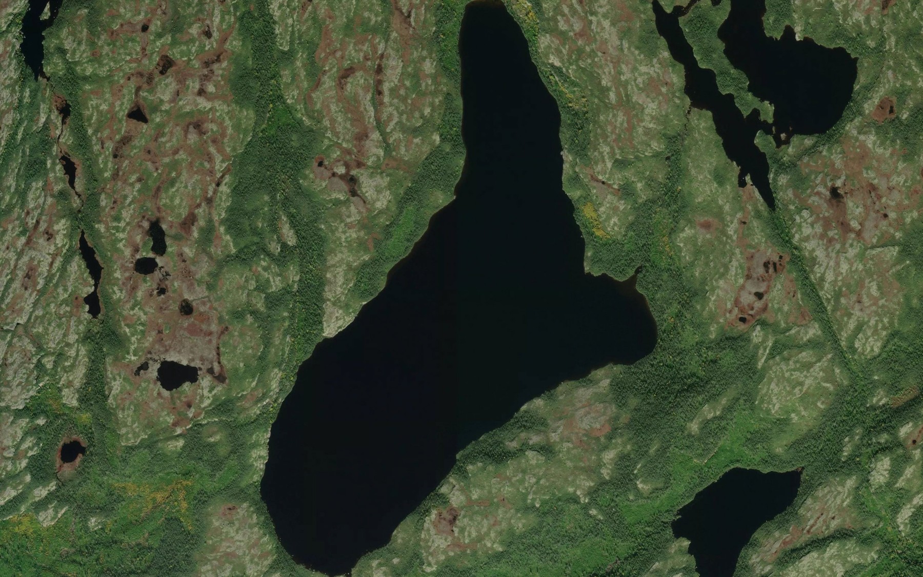 Satellite map of the Lac Pun Itis Umiskumim