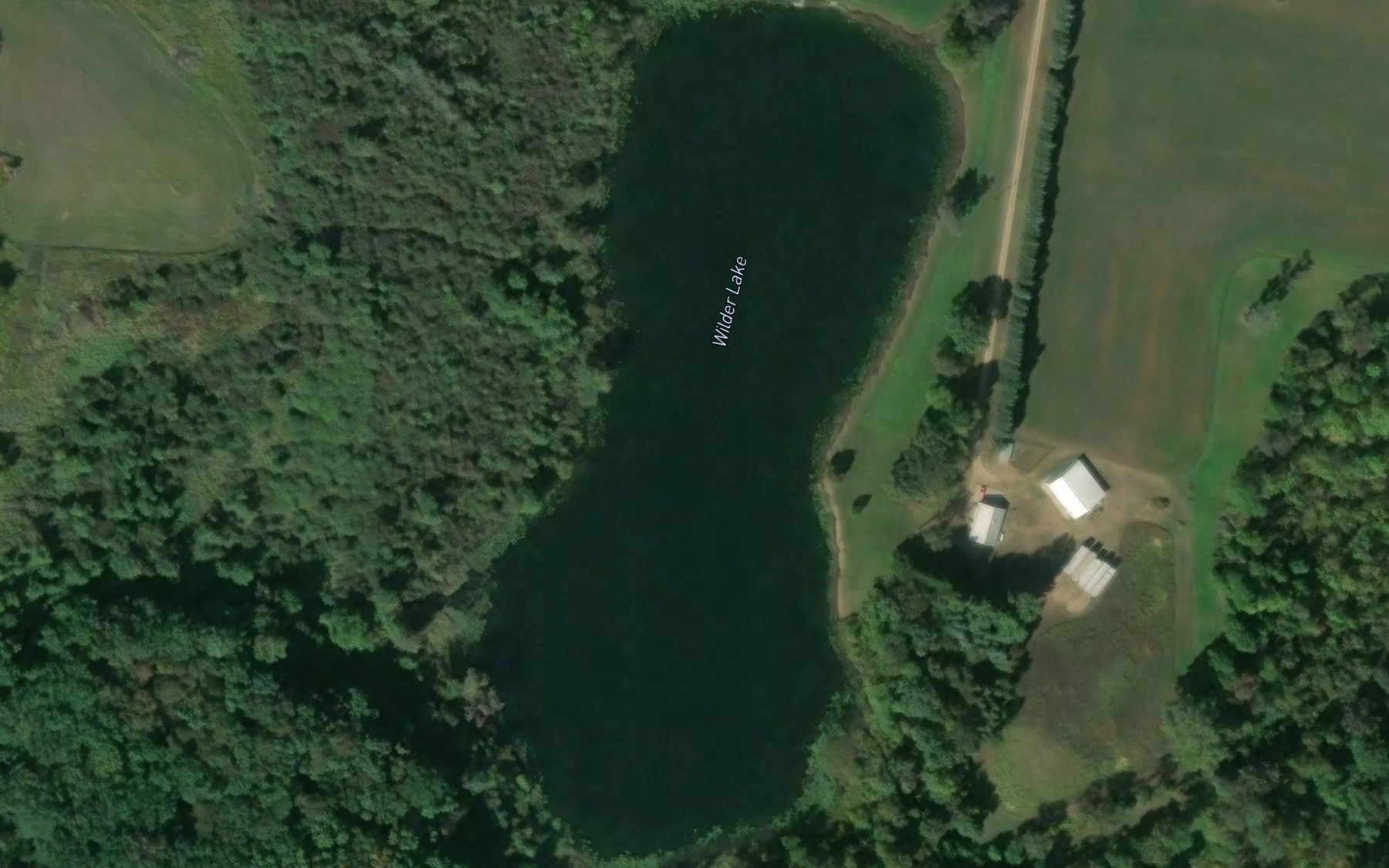 Satellite map of the Wilder Lake