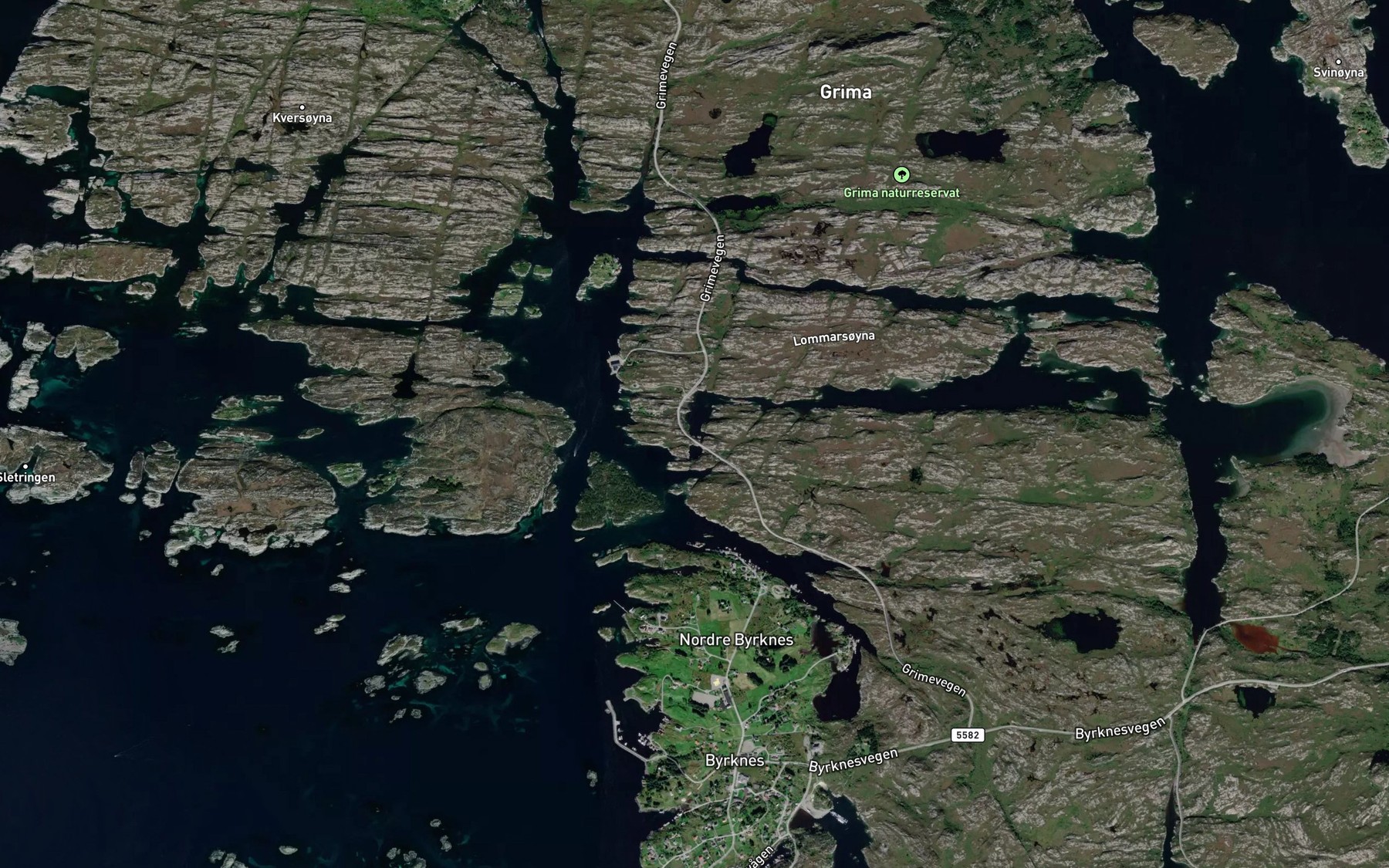 Satellite map of the Lommannstraumen