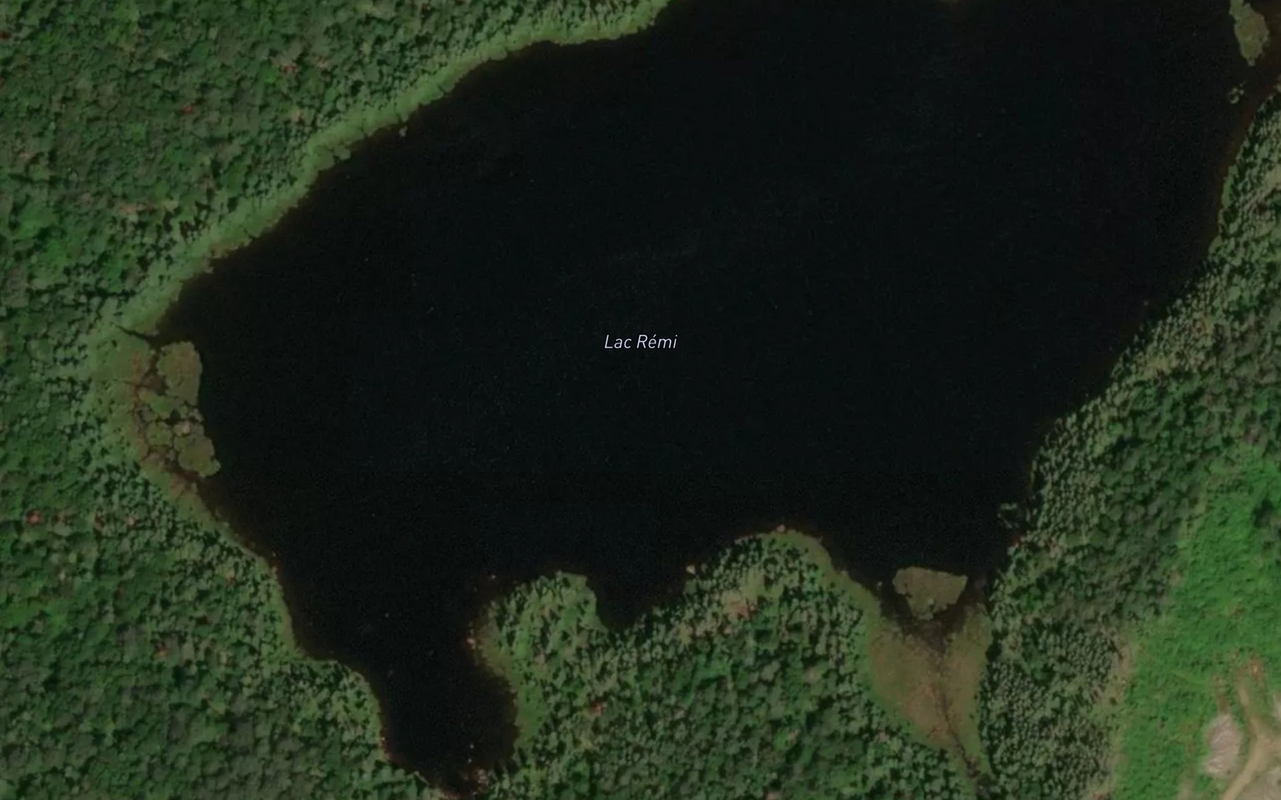 Satellite map of the Lac Remi