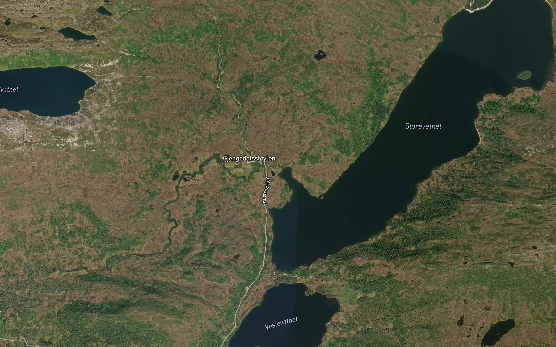 Satellite map of the Vika
