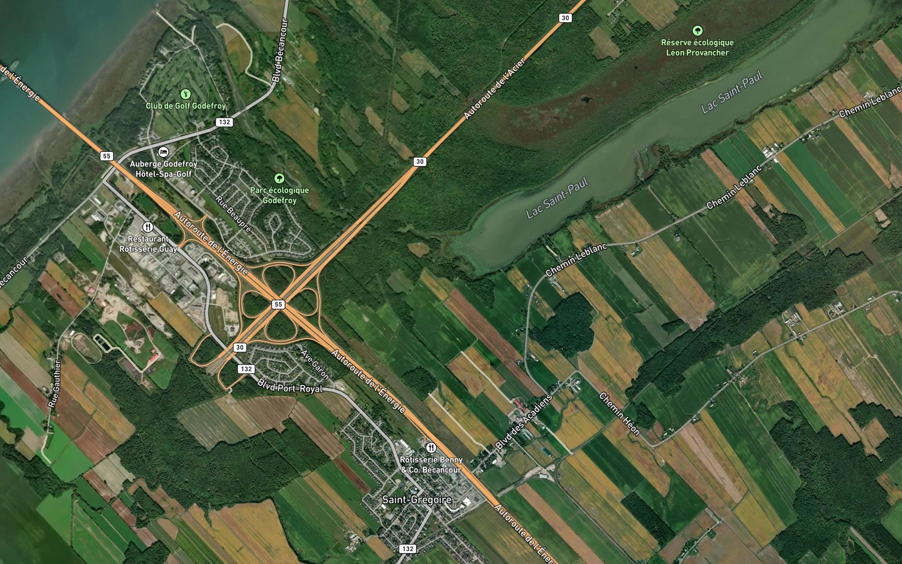 Satellite map of the Cours d'eau Buisson