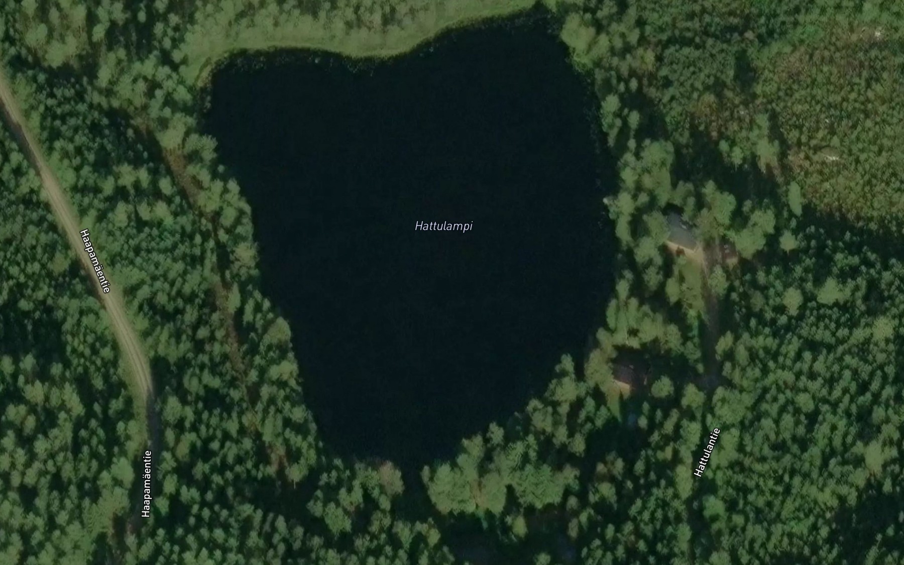 Satellite map of the Hattulampi