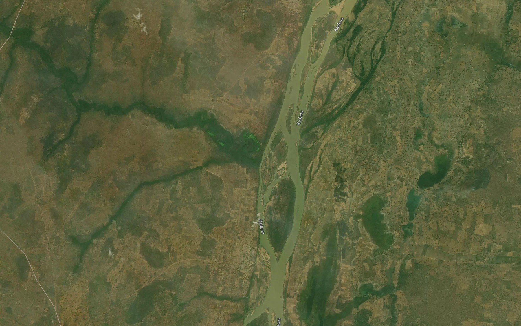 Satellite map of the River Eba