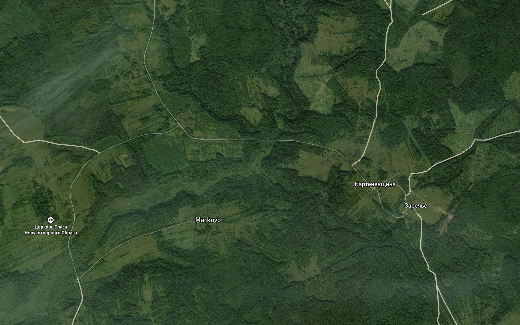 Satellite map of the Kistega