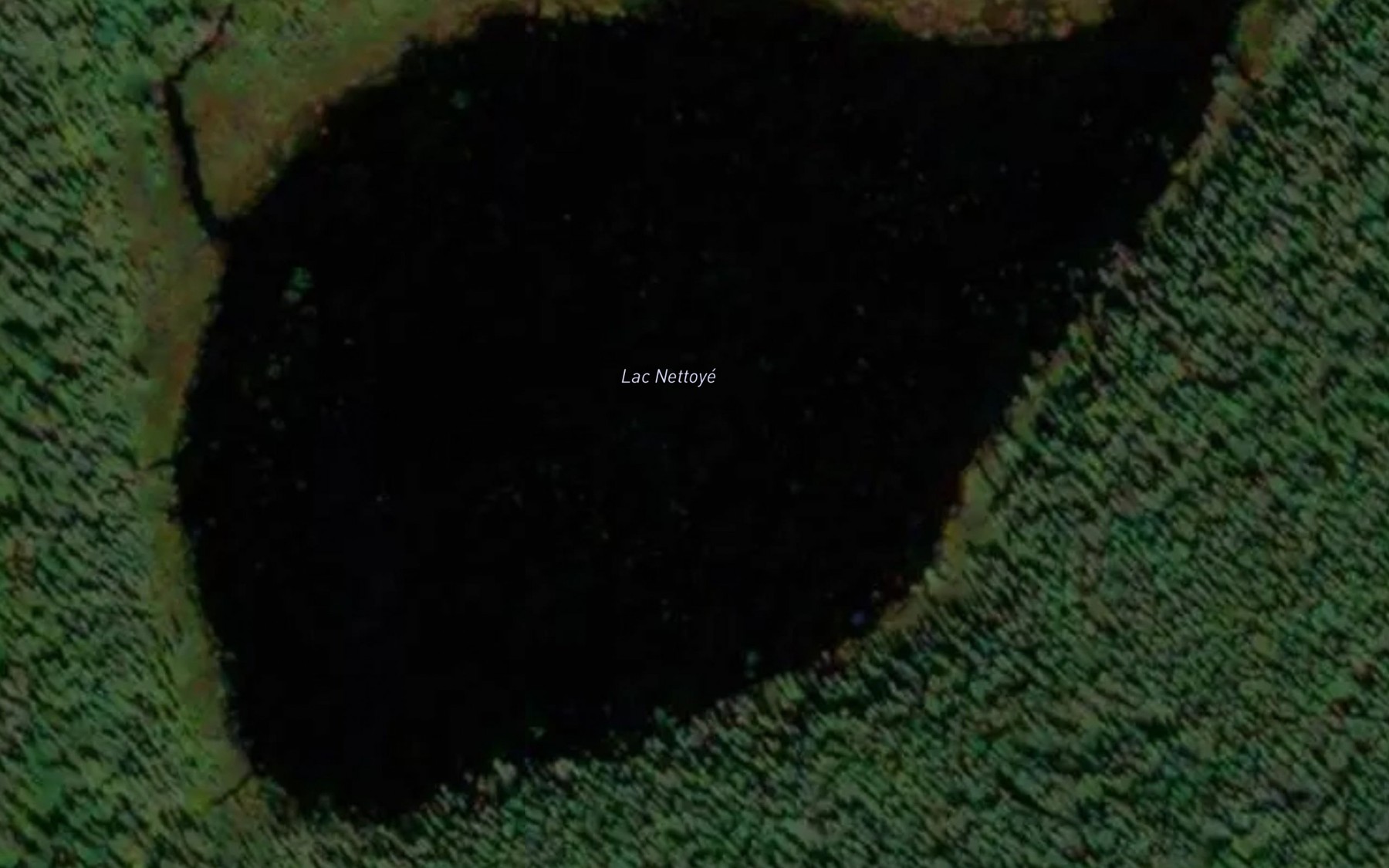 Satellite map of the Lac Nettoye