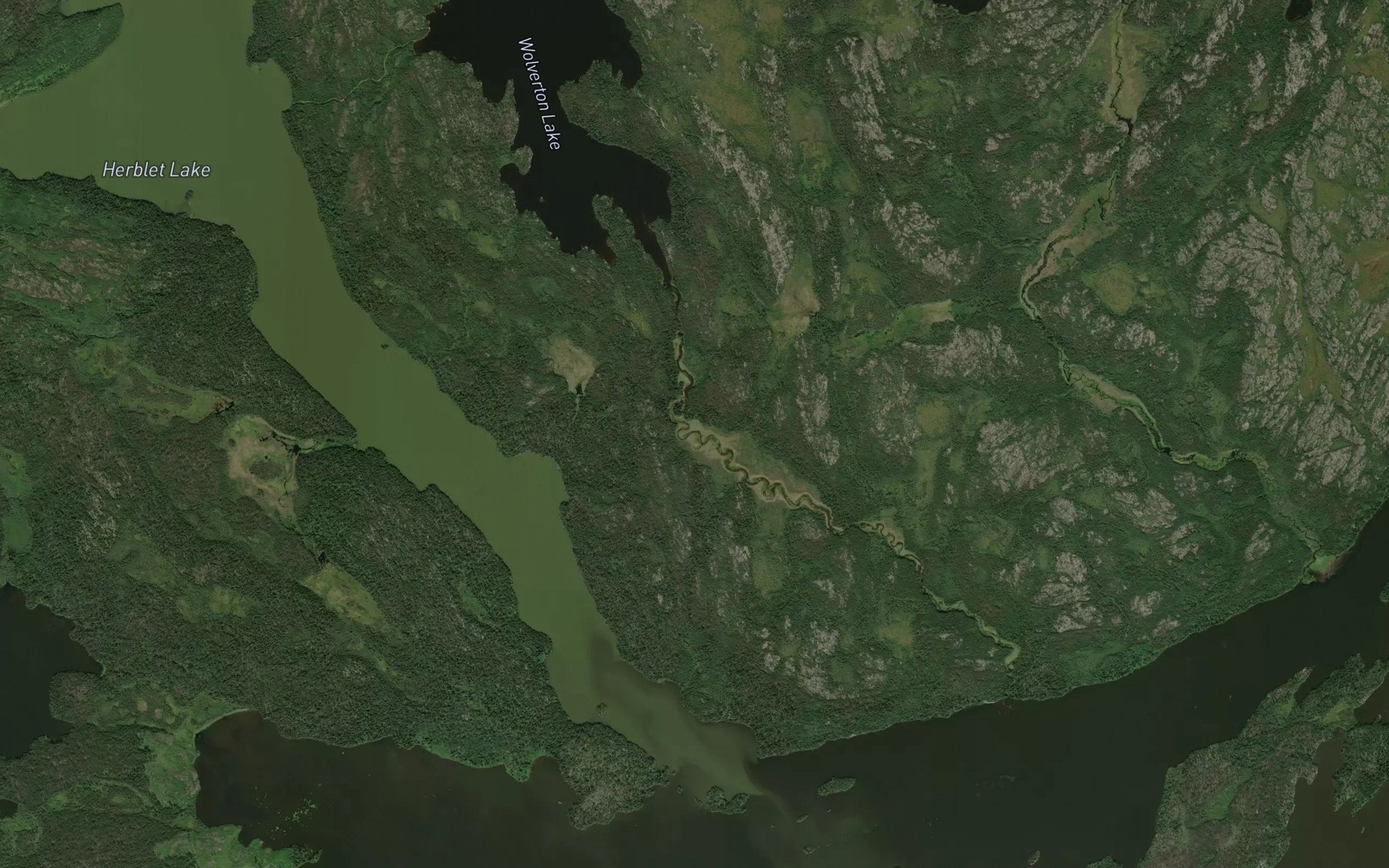 Satellite map of the Angus Bay