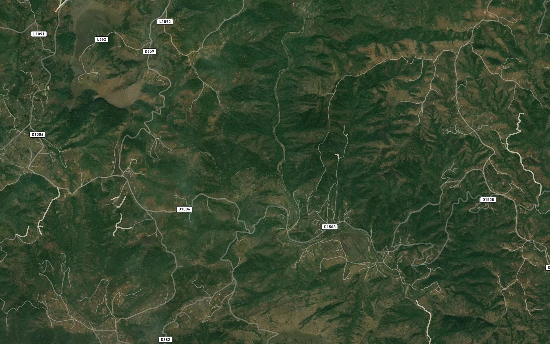 Satellite map of the Toleni
