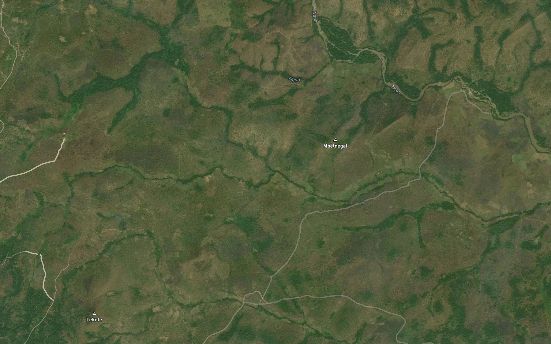 Satellite map of the Nkouyaman
