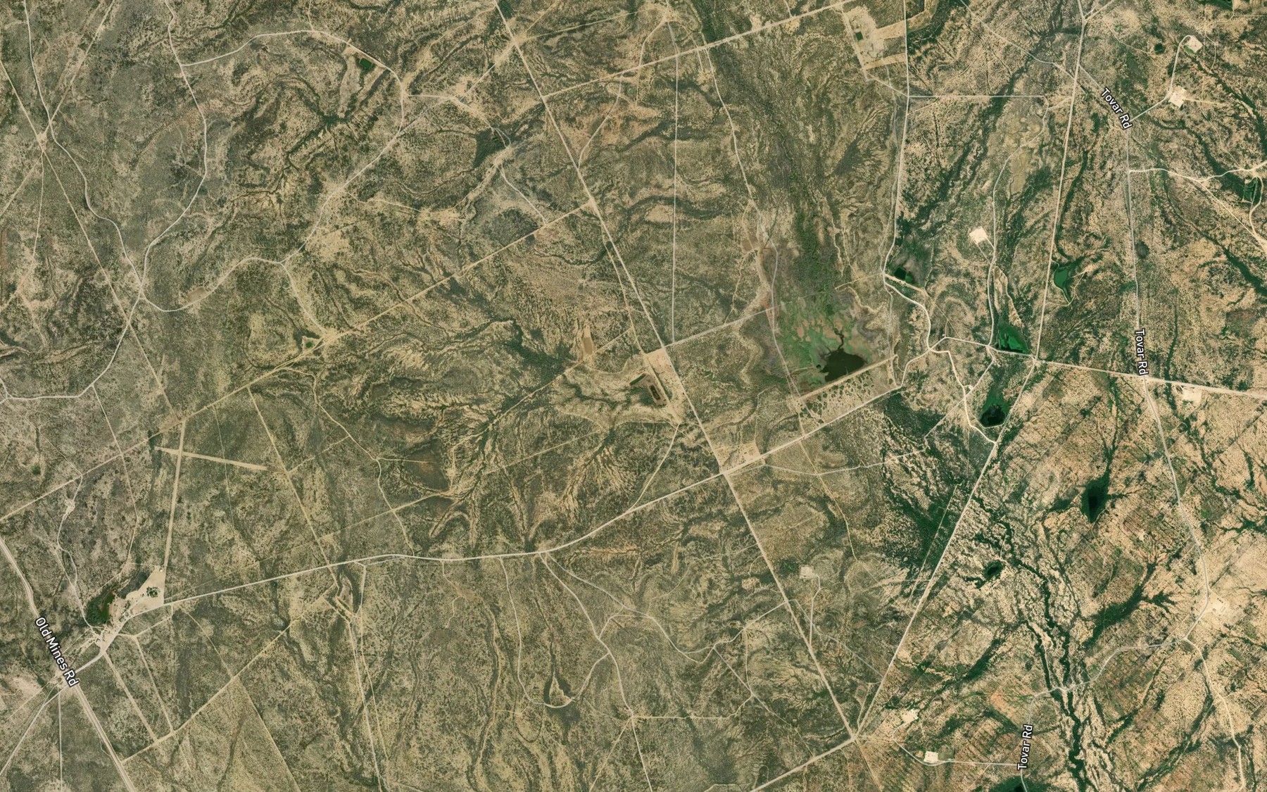 Satellite map of the Tovar Ranch Lake Number 2