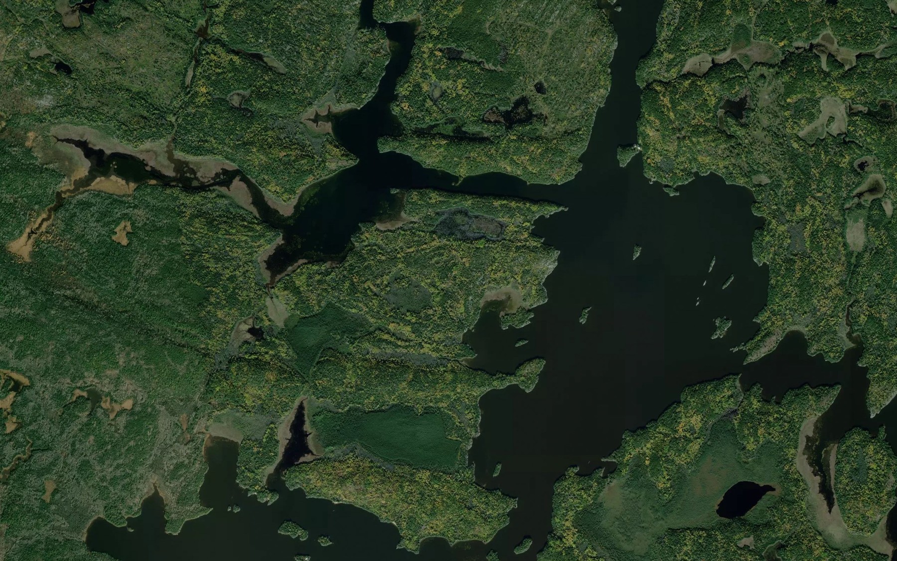 Satellite map of the Devils Elbow