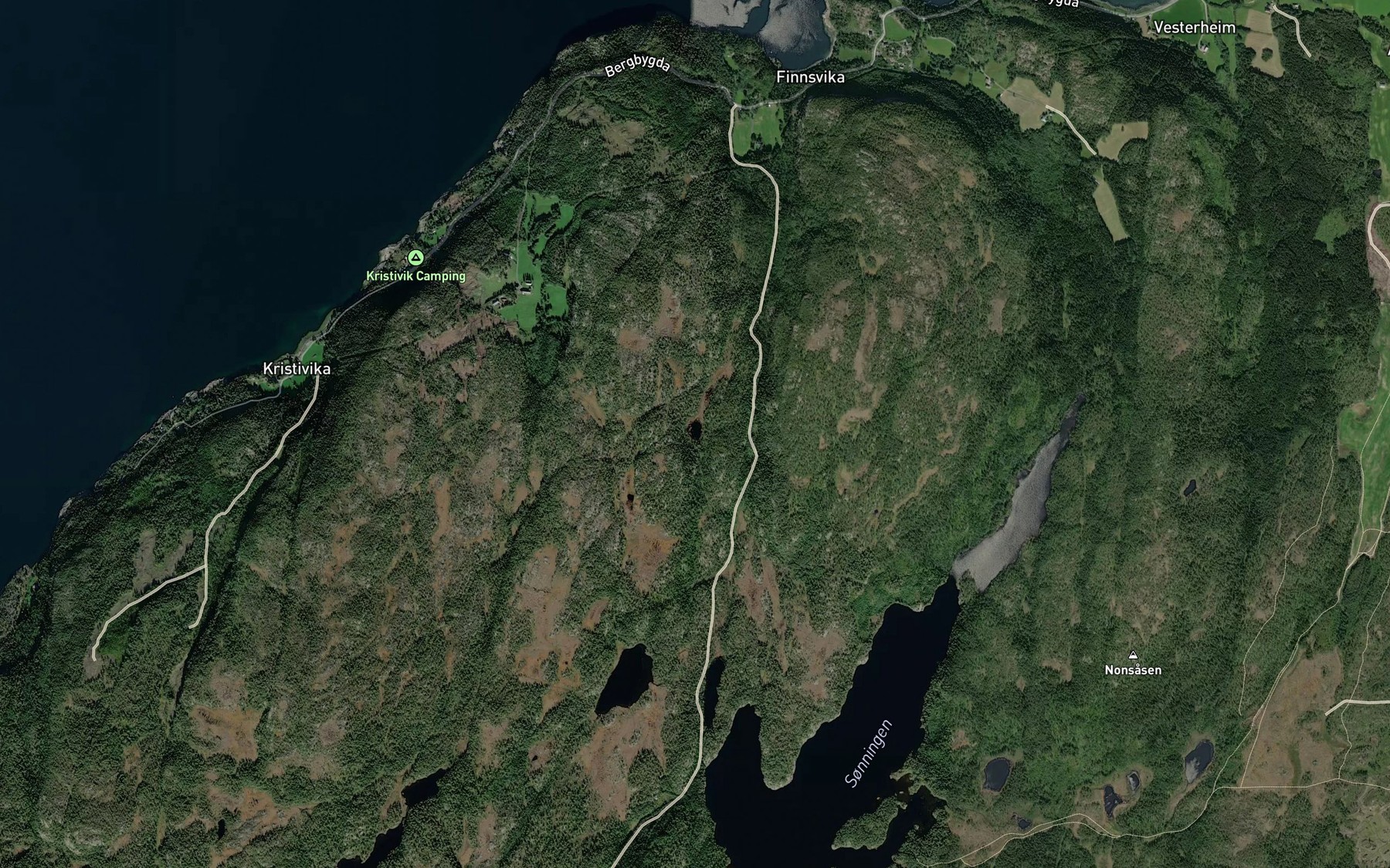 Satellite map of the Smatjonnin