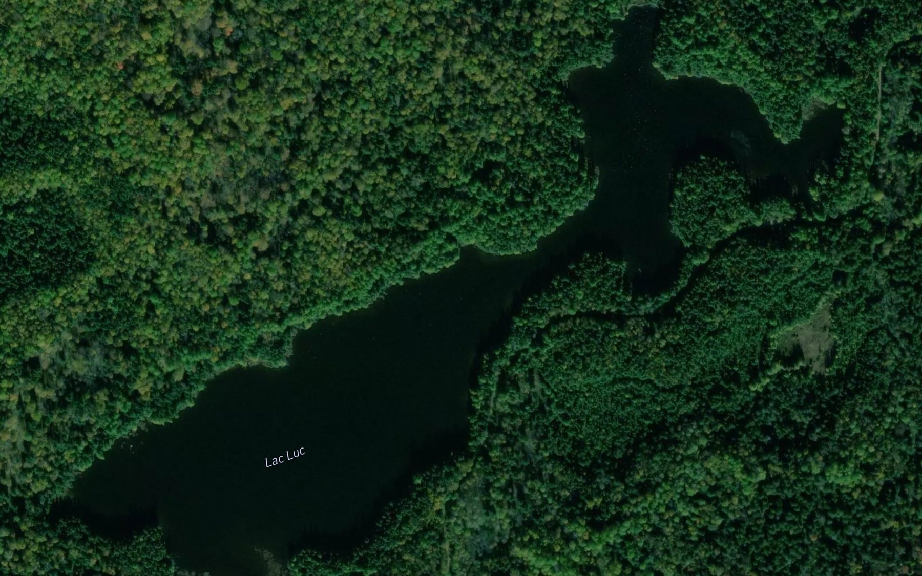 Satellite map of the Lac Luc