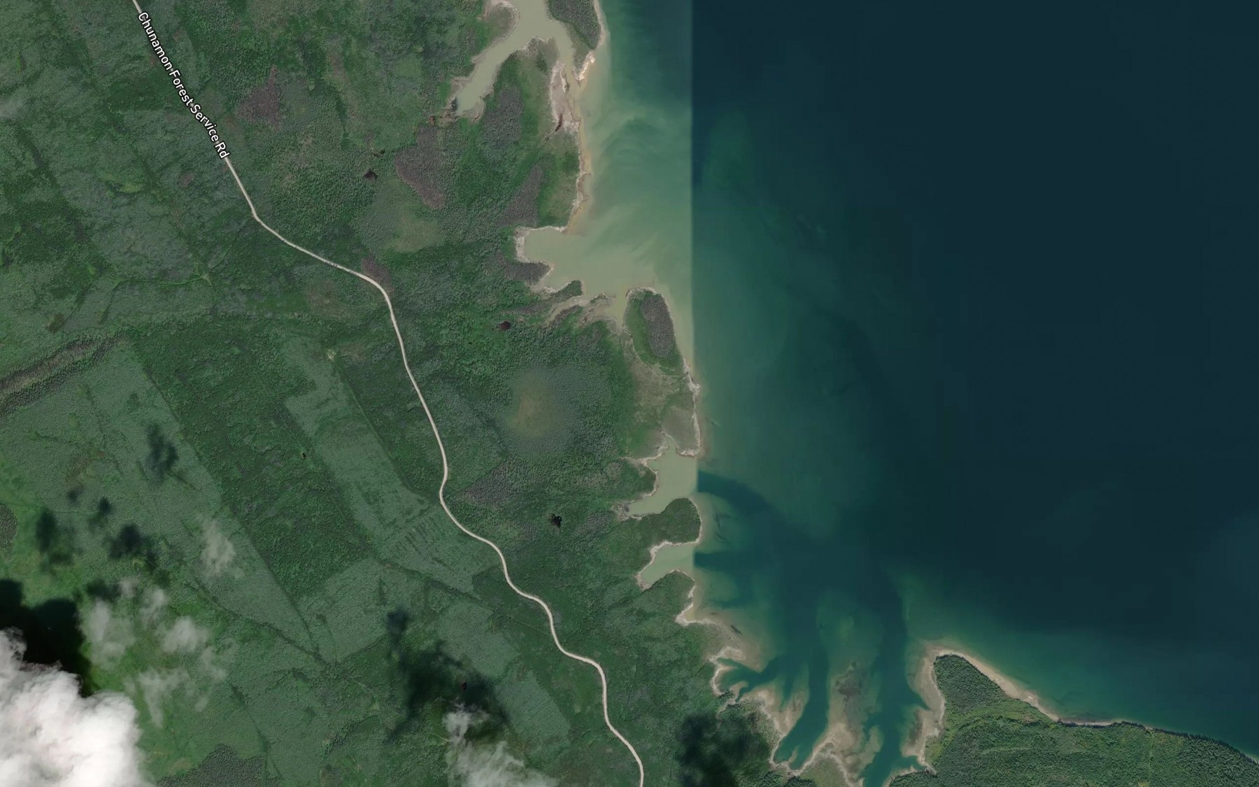 Satellite map of the Teare Creek