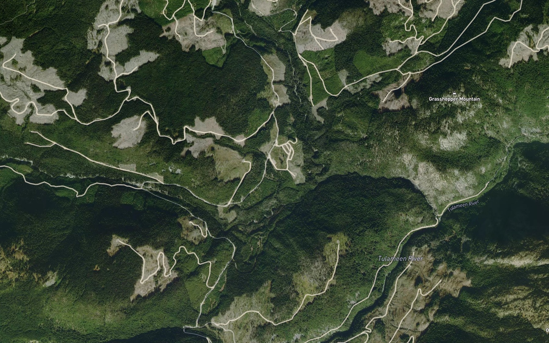 Satellite map of the Illal Creek