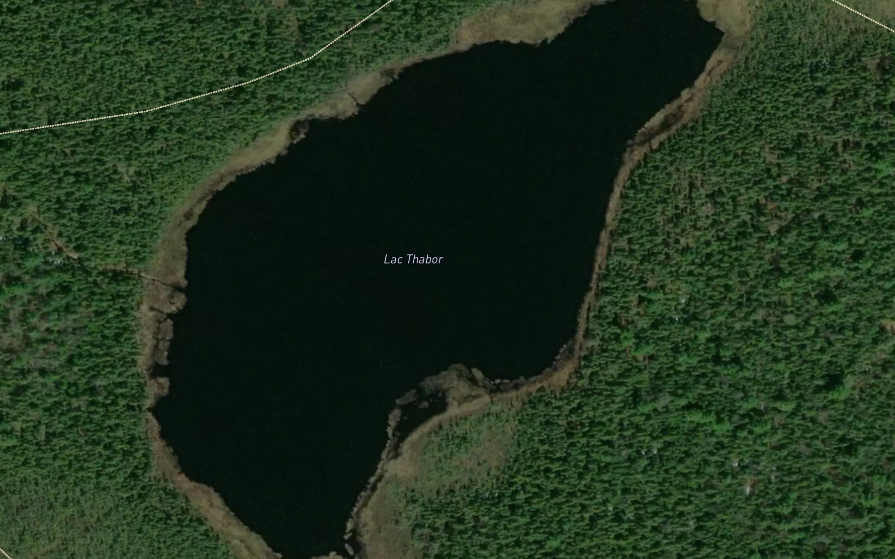 Satellite map of the Lac Thabor