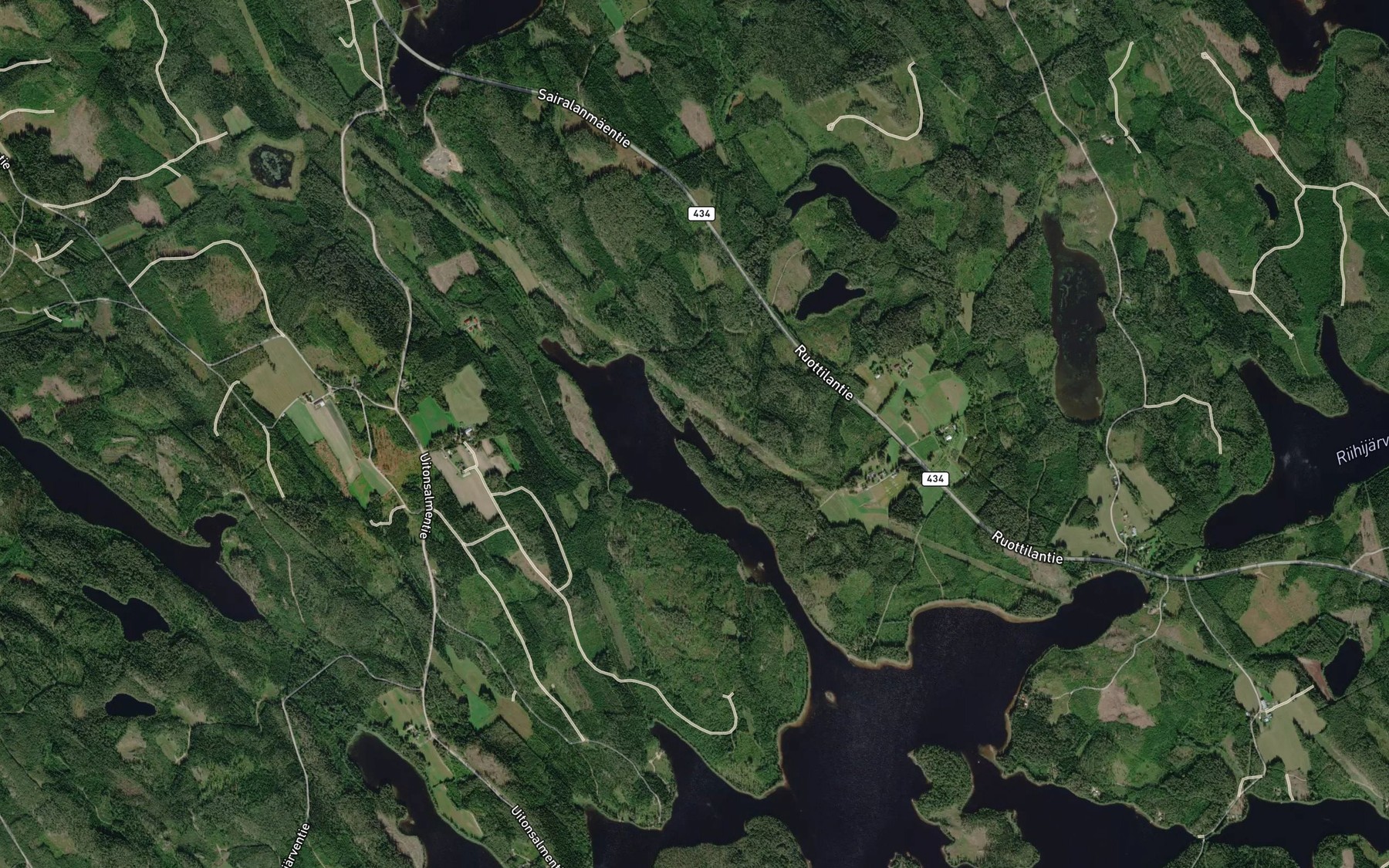 Satellite map of the Huomenkukkaro