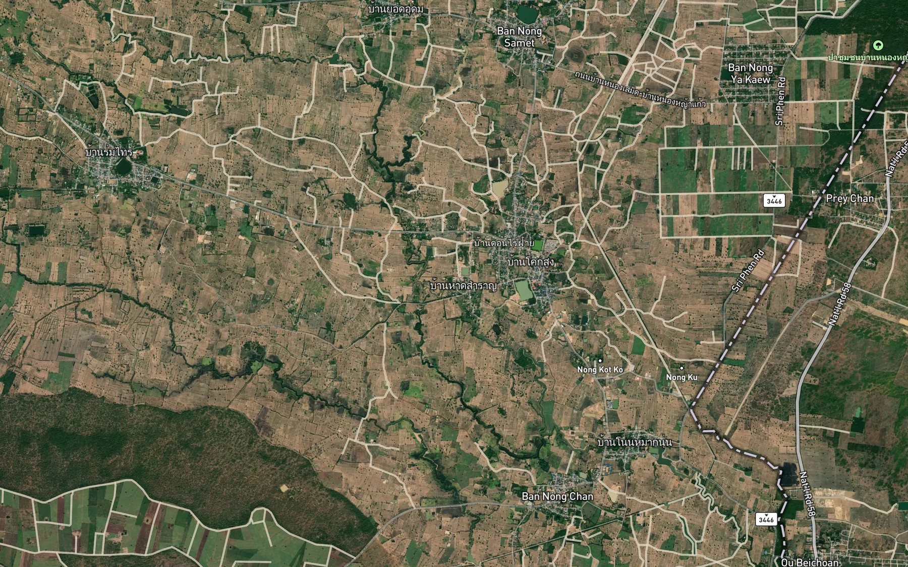 Satellite map of the Kut Khok Sung