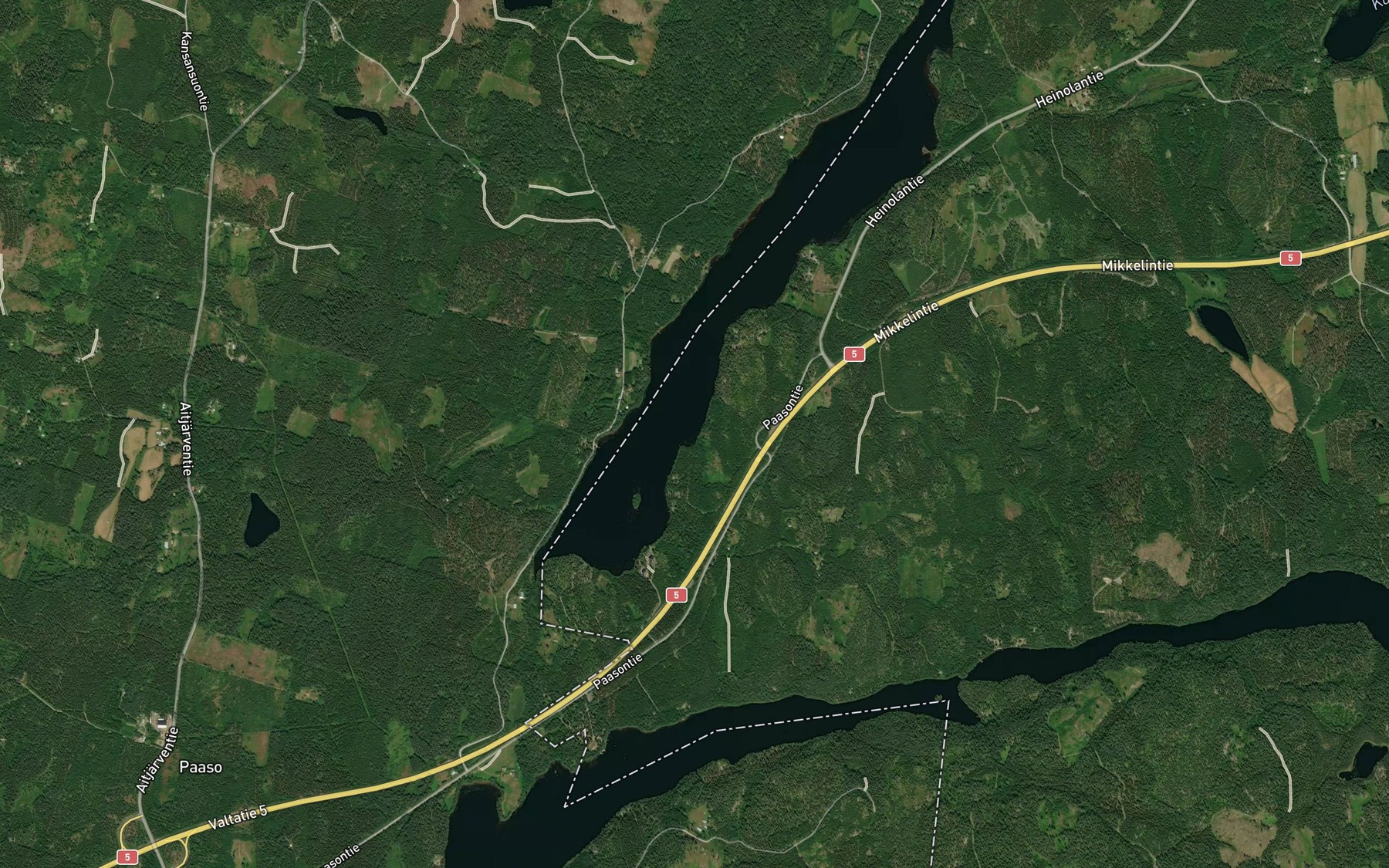 Satellite map of the Multalahti