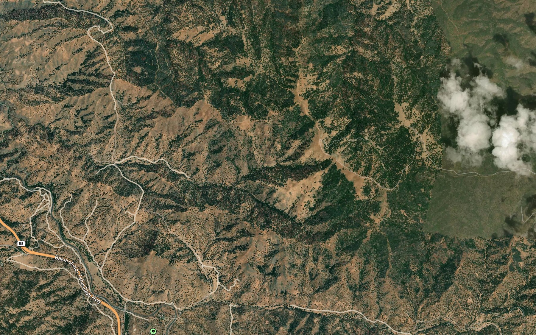 Satellite map of the Twinky Spring