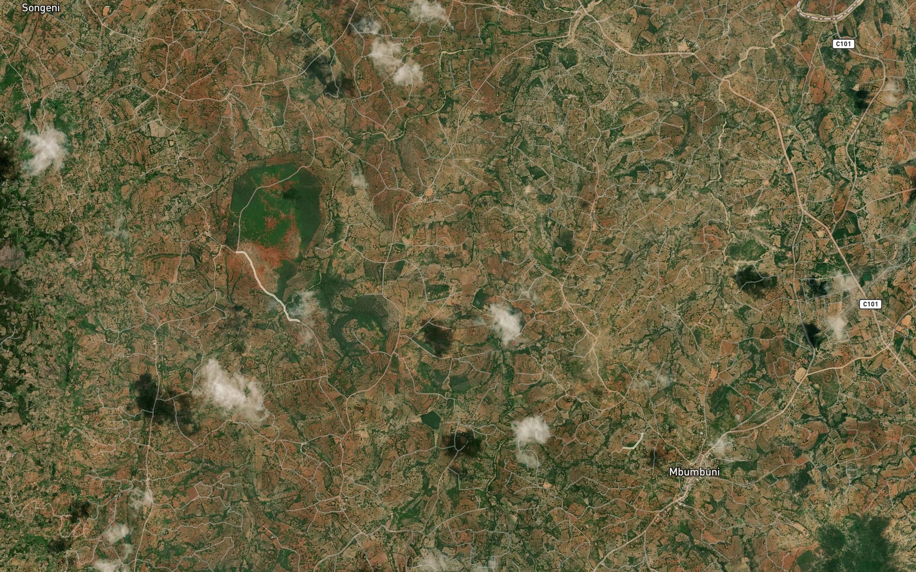 Satellite map of the Kiawaso
