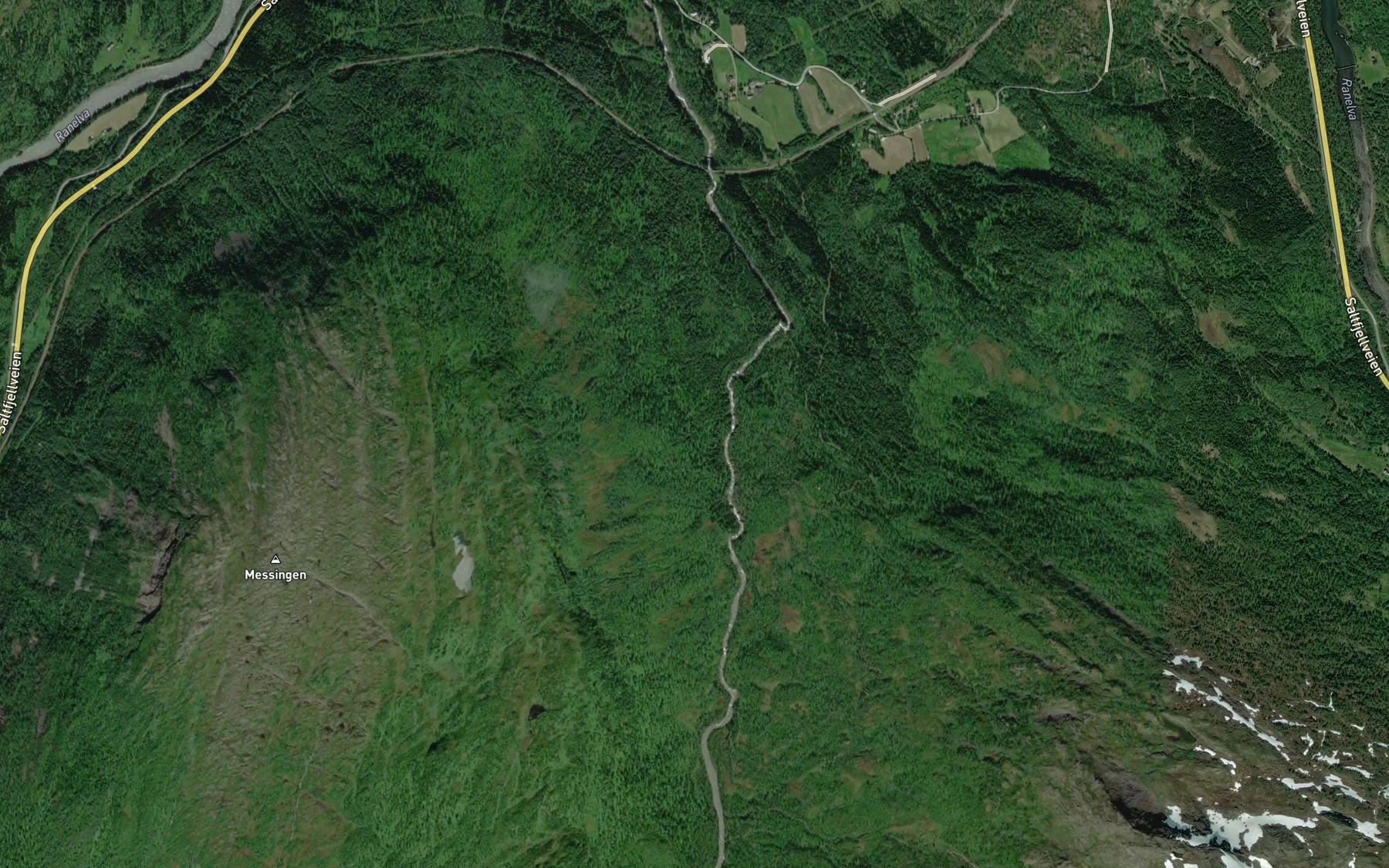 Satellite map of the Djupbekken
