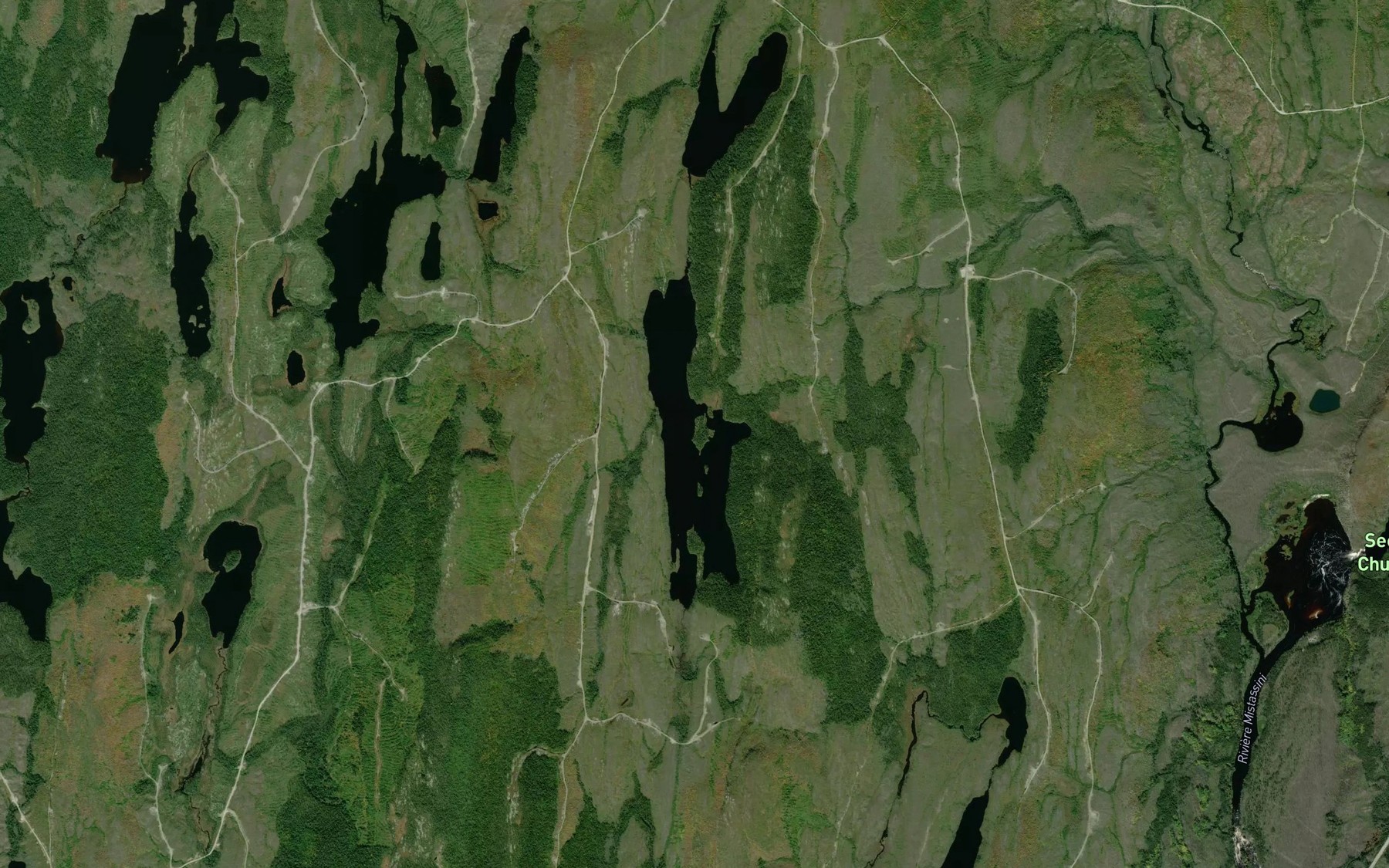 Satellite map of the Lac Jacques