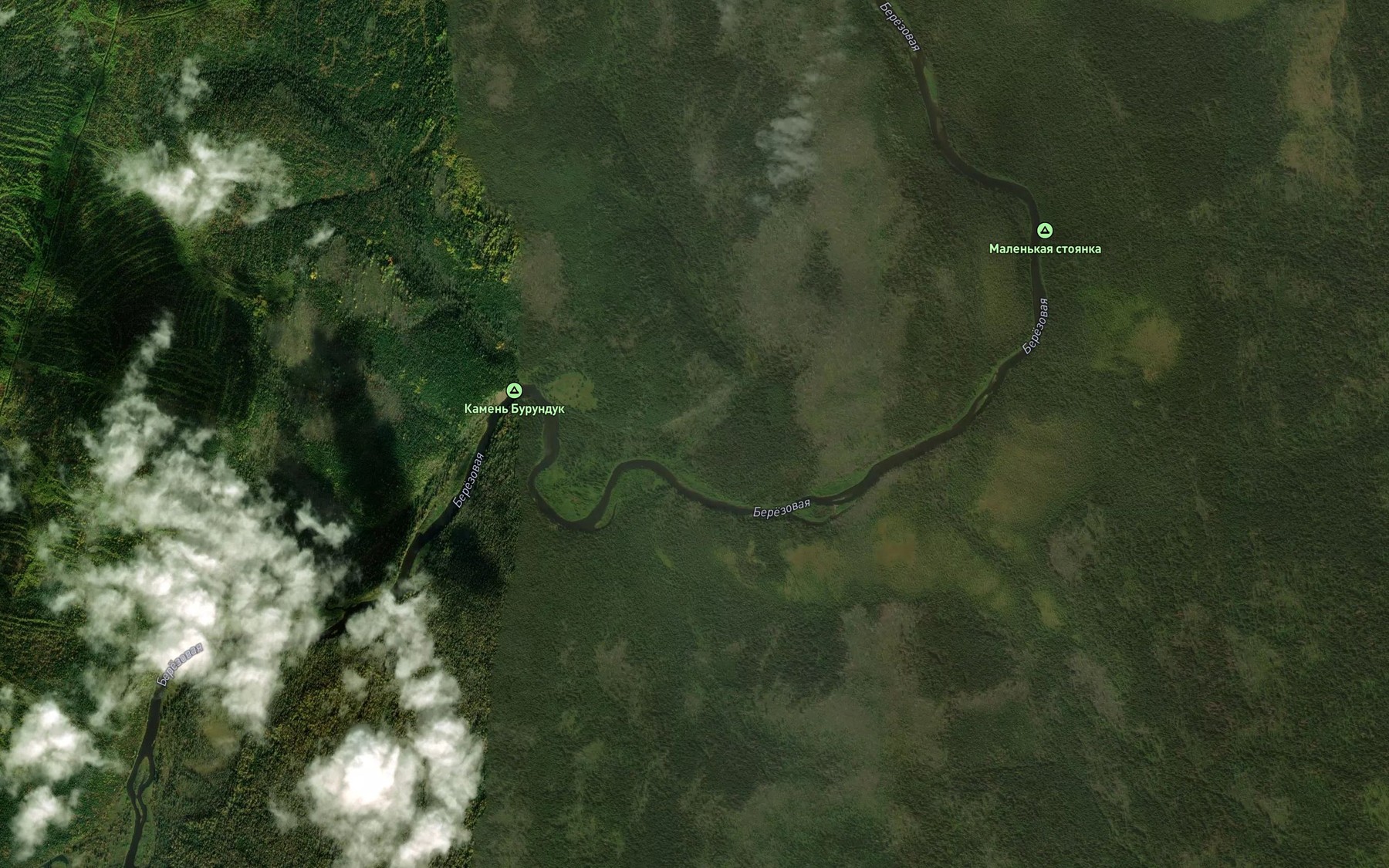Satellite map of the Bubyl