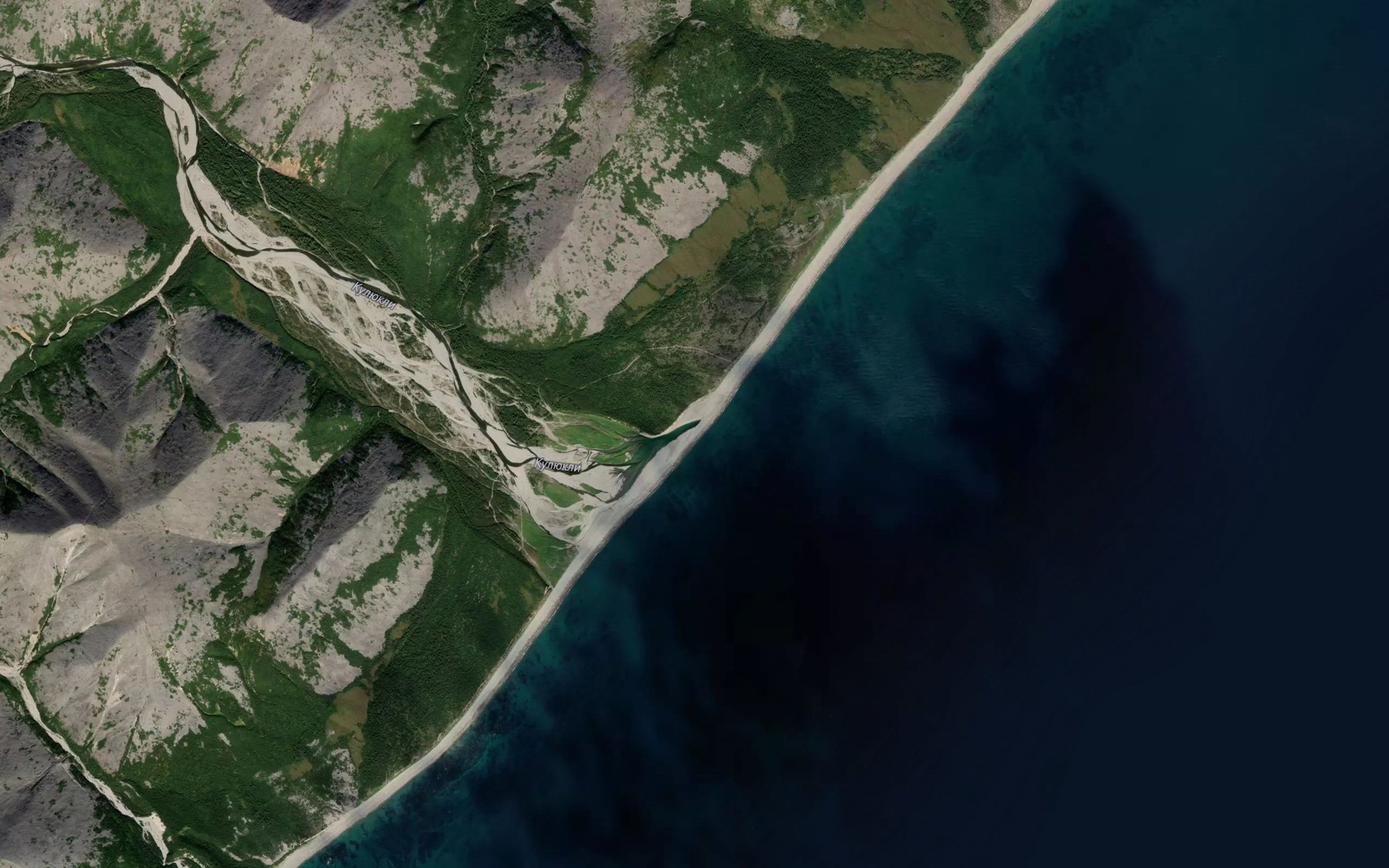 Satellite map of the Kulukli