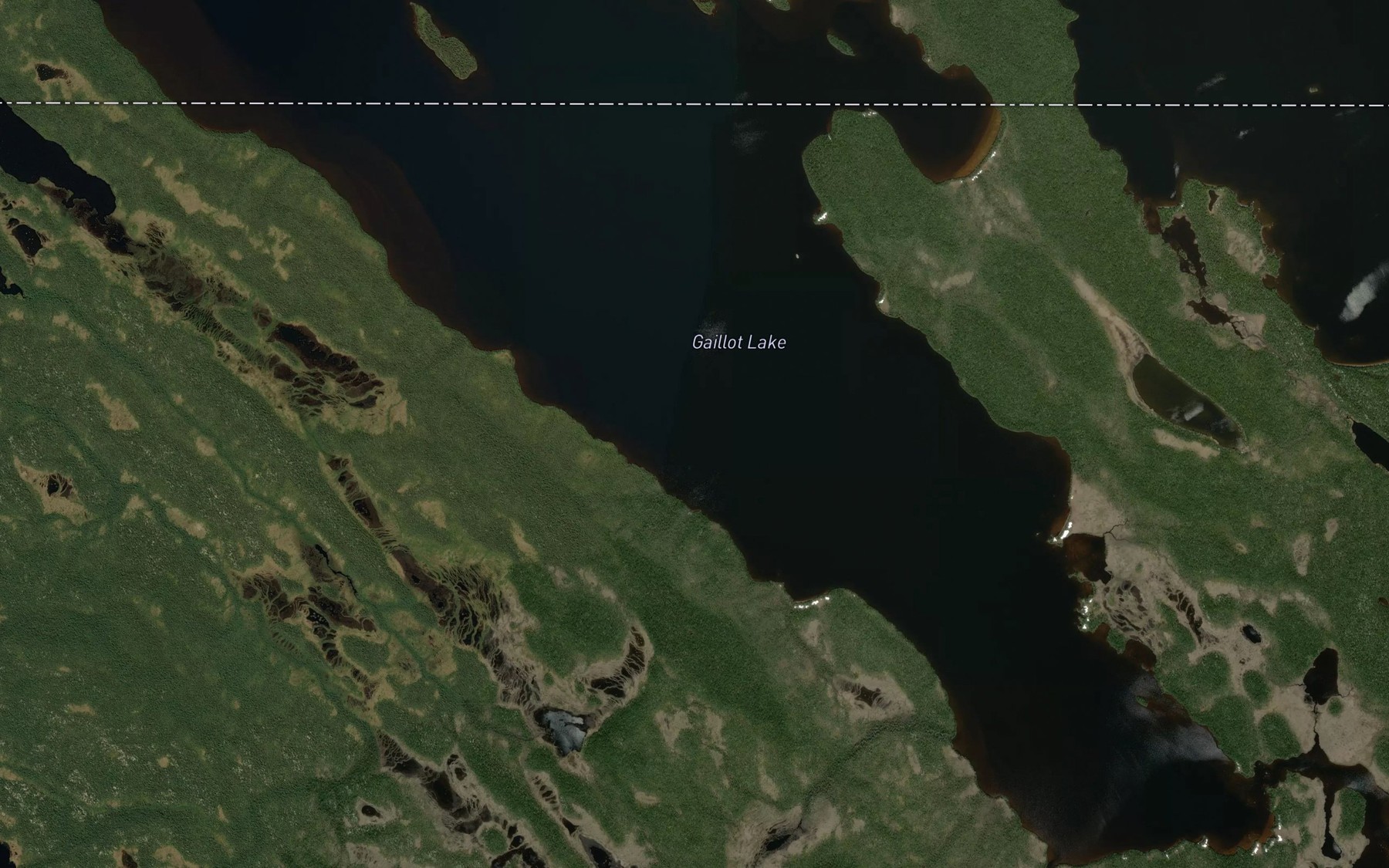 Satellite map of the Lac Gaillot