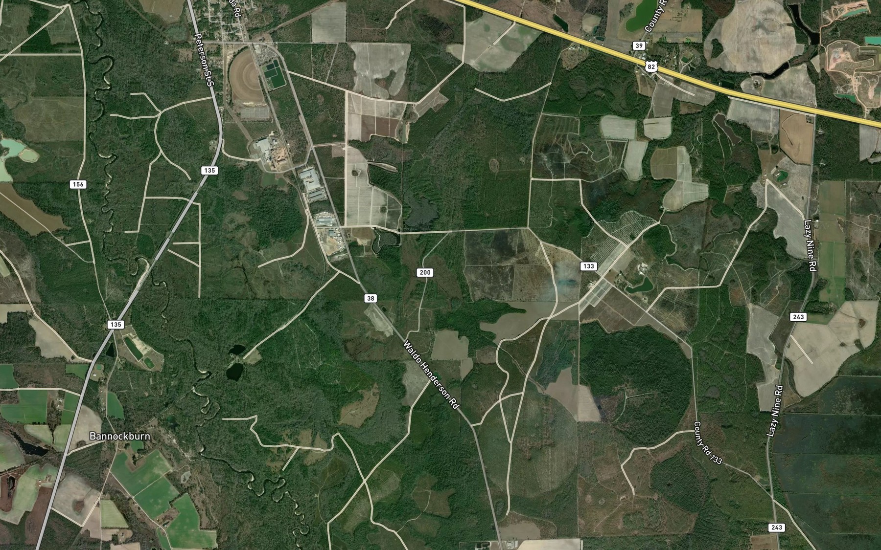 Satellite map of the Long Bay