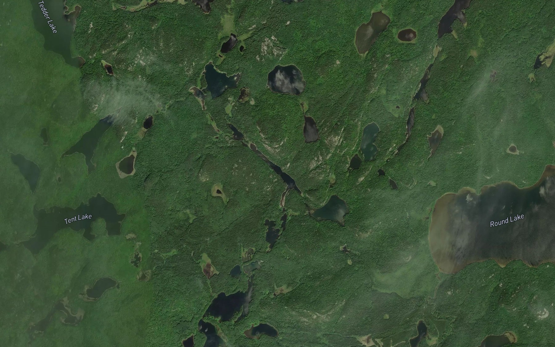 Satellite map of the Needle Lake