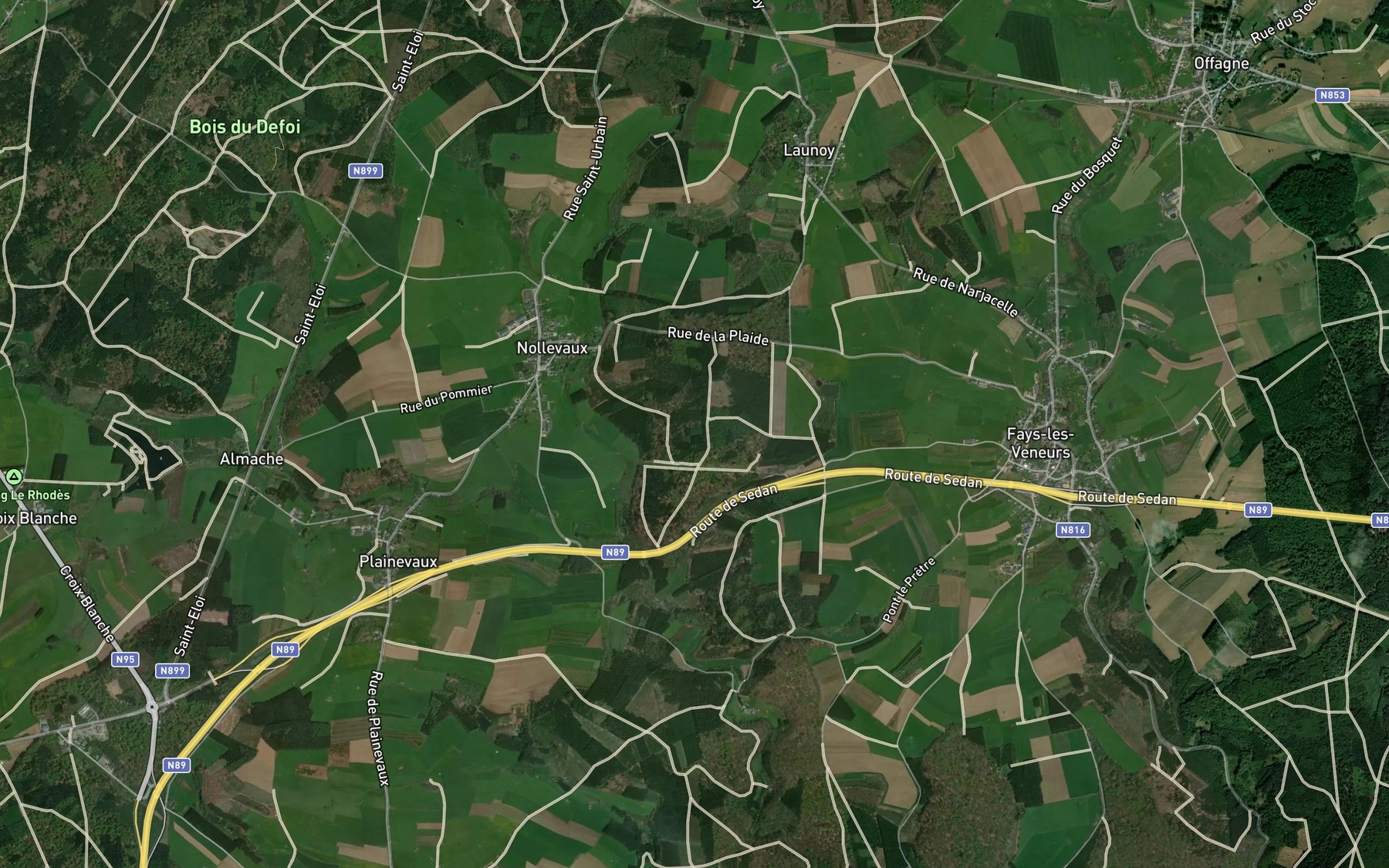 Satellite map of the Pichou