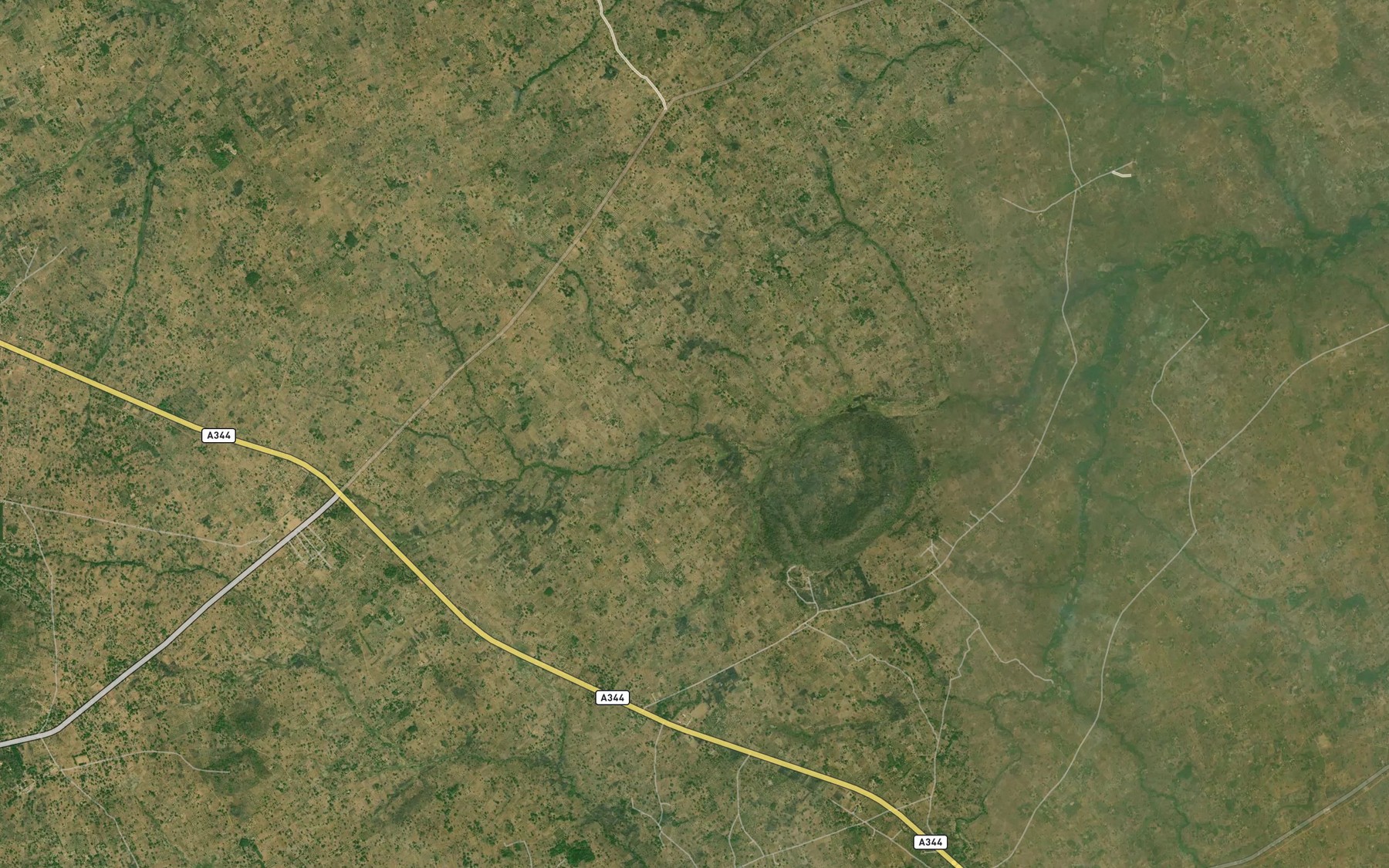 Satellite map of the River Genabe
