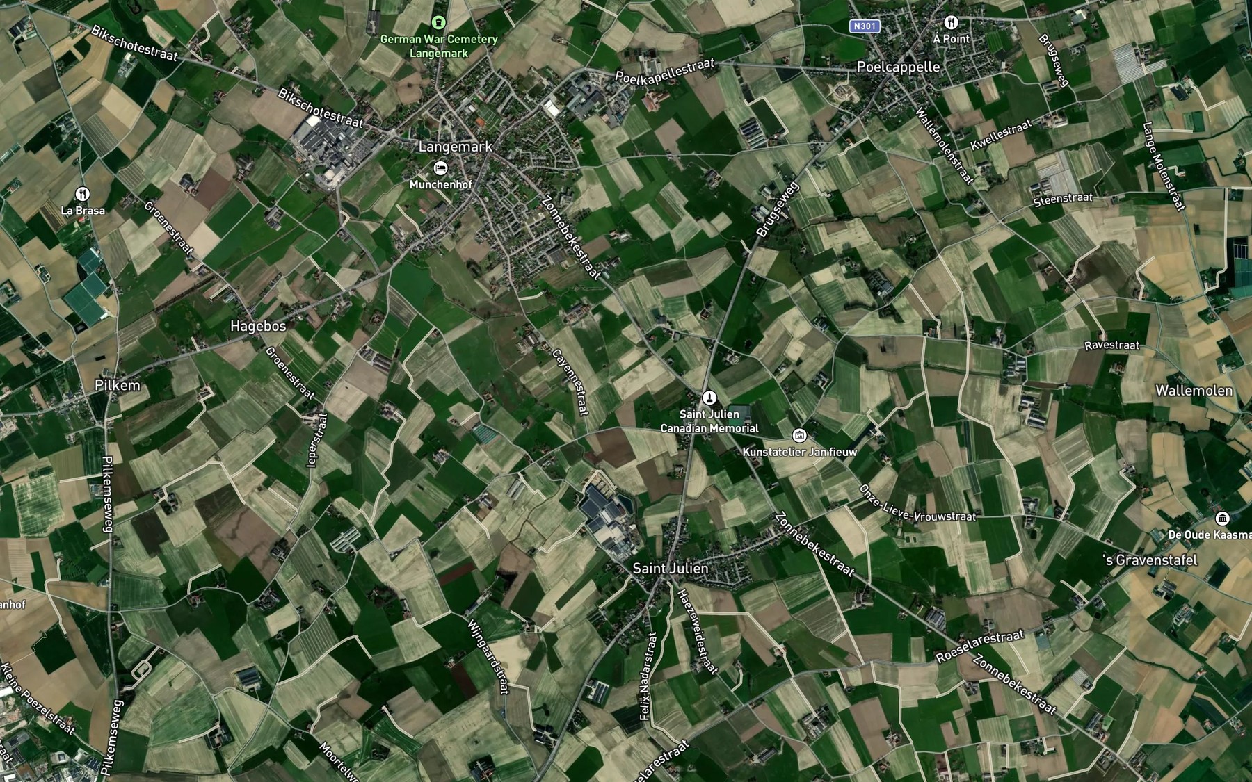 Satellite map of the Stroombeek
