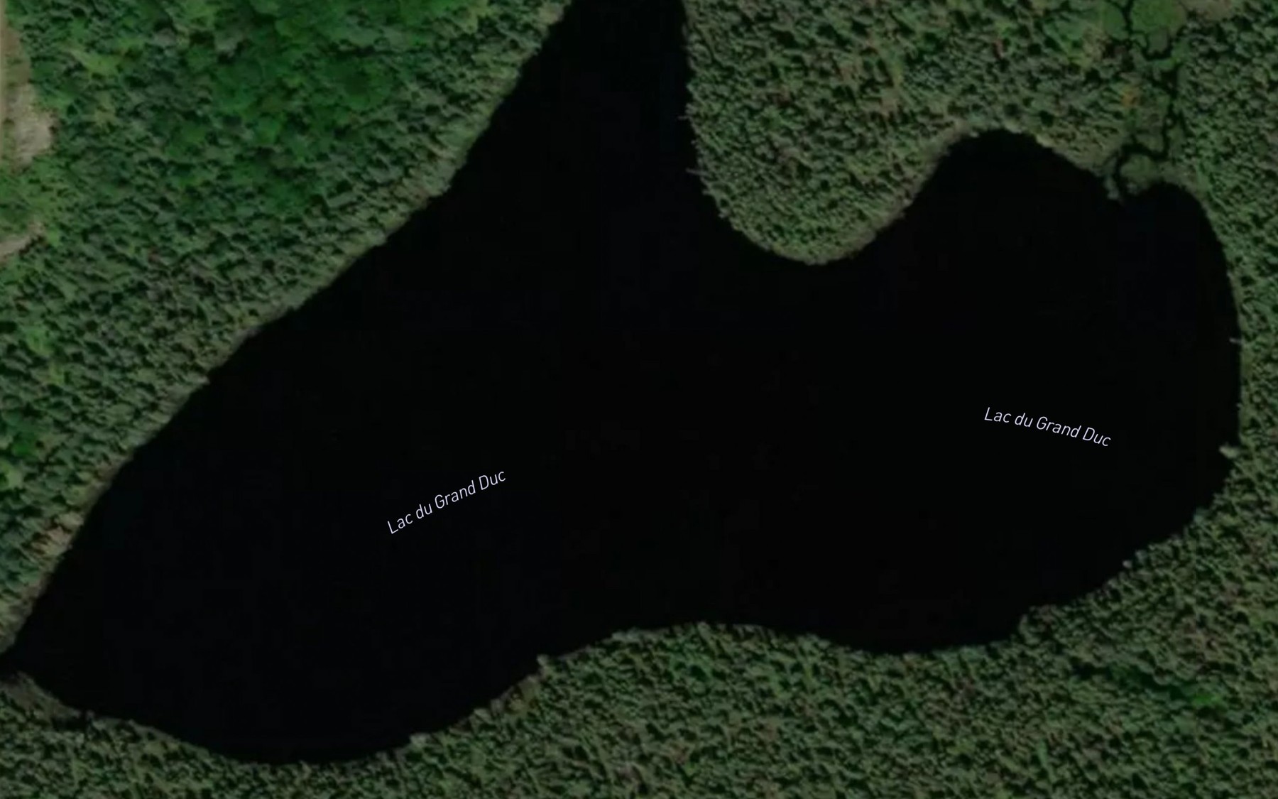 Satellite map of the Lac du Grand Duc
