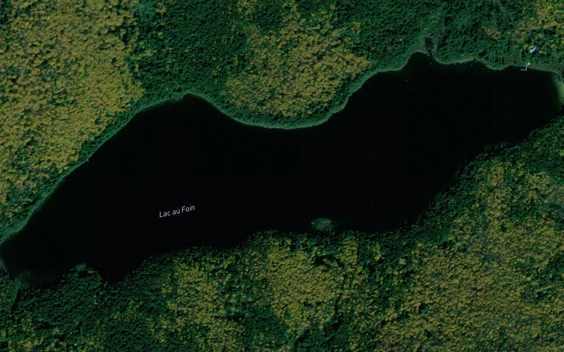 Satellite map of the Lac au Foin