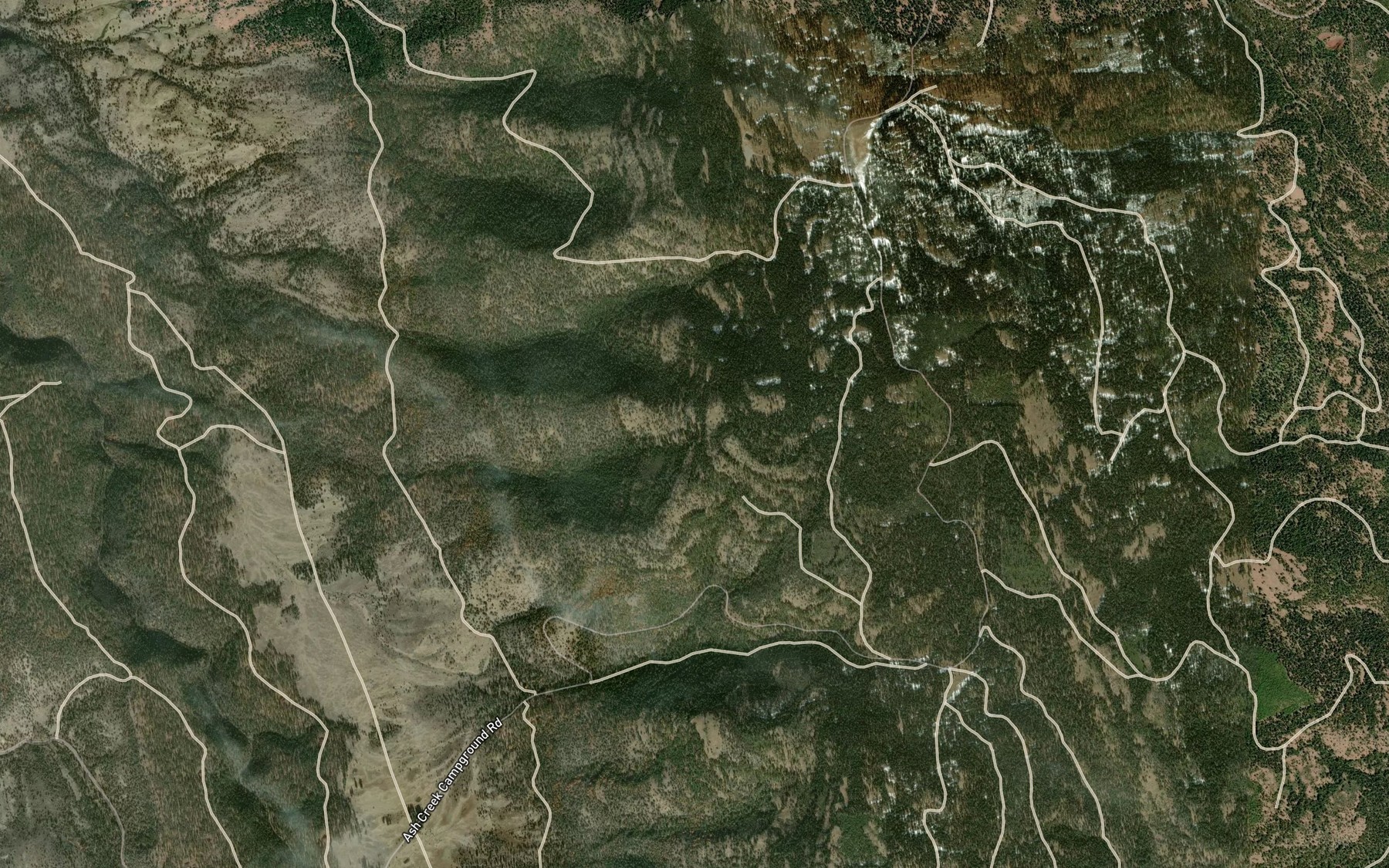 Satellite map of the Stump Spring