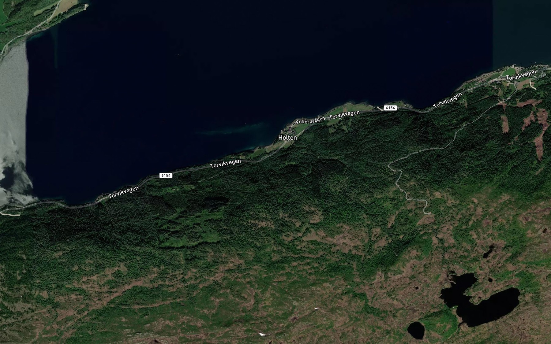 Satellite map of the Naustbekken