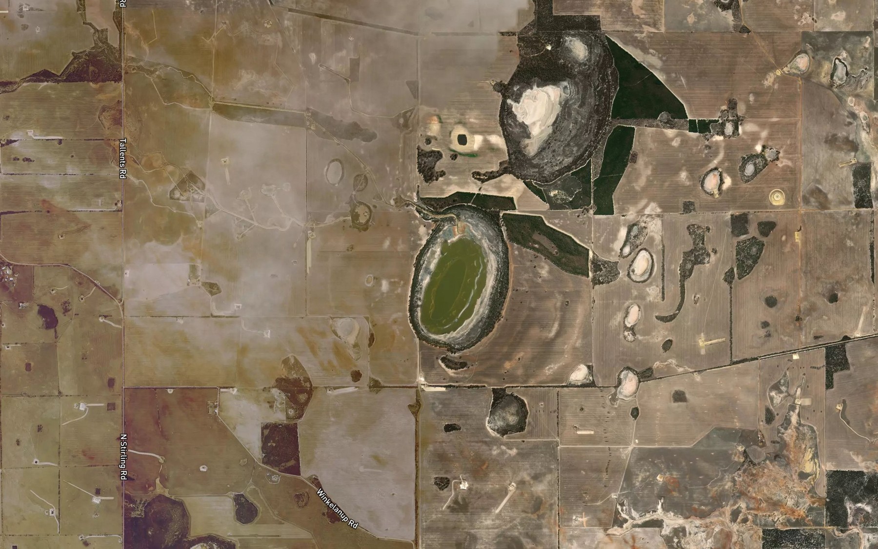 Satellite map of the Waikelongup Flat