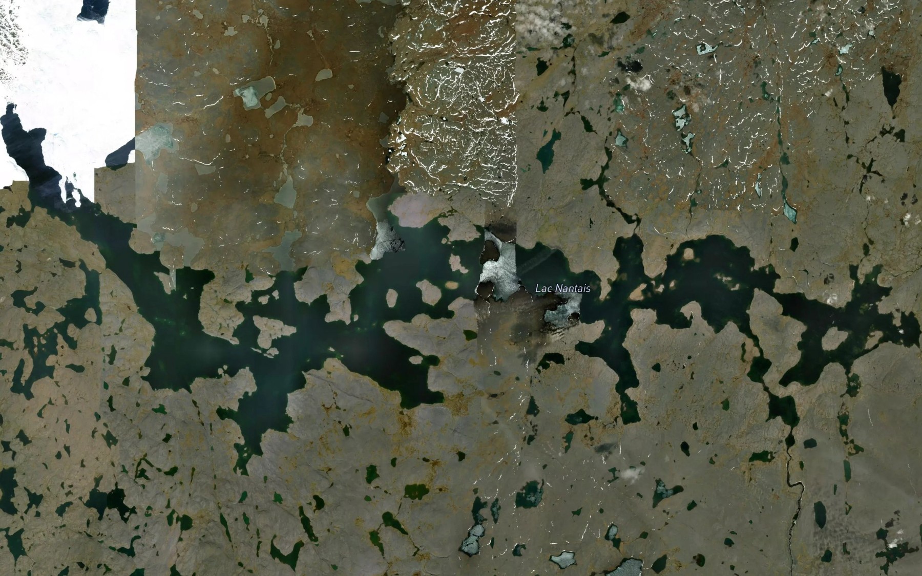 Satellite map of the Lac Nantais